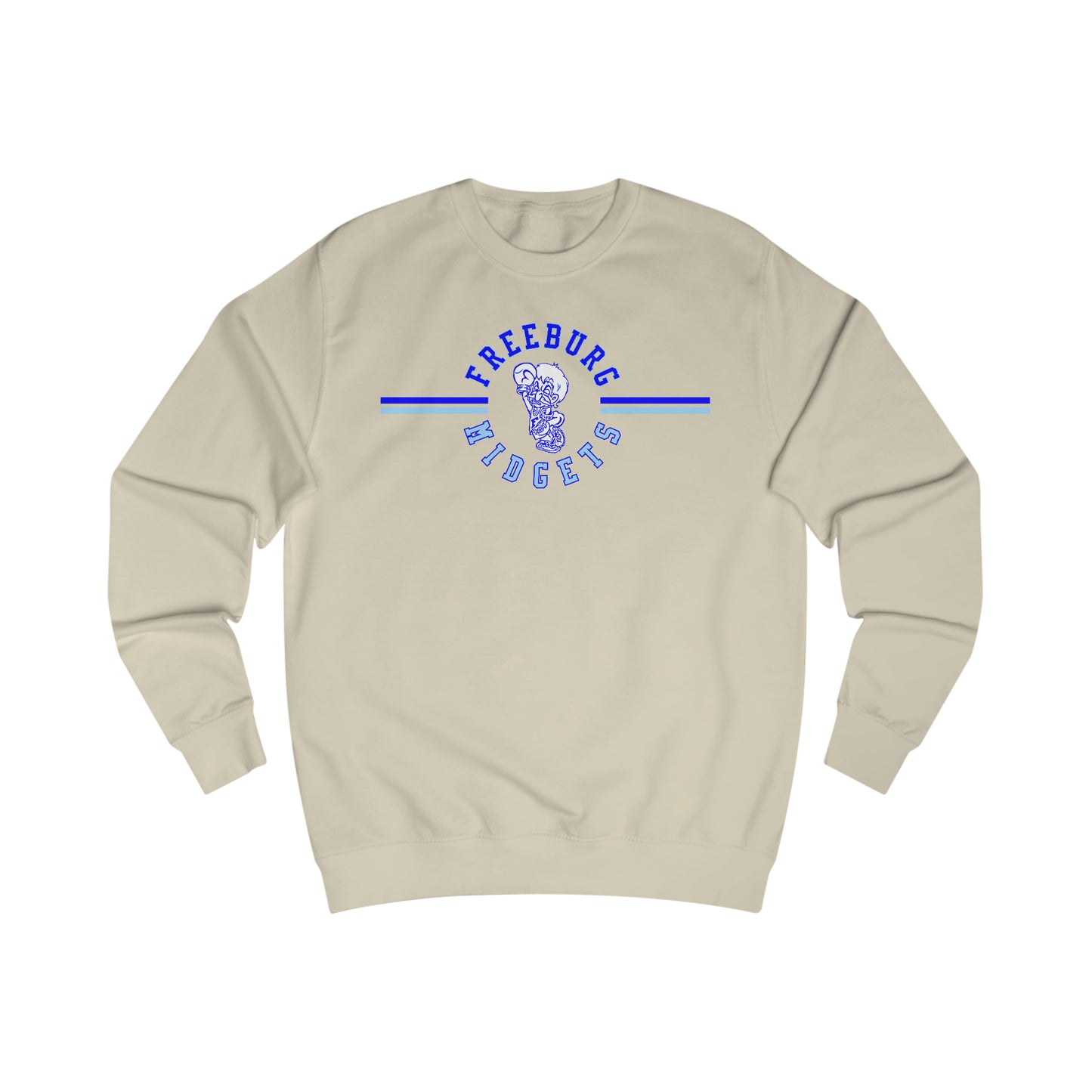 Freeburg Midgets Multi-Striped Logo Unisex Heavy Blend Crewneck Sweatshirt