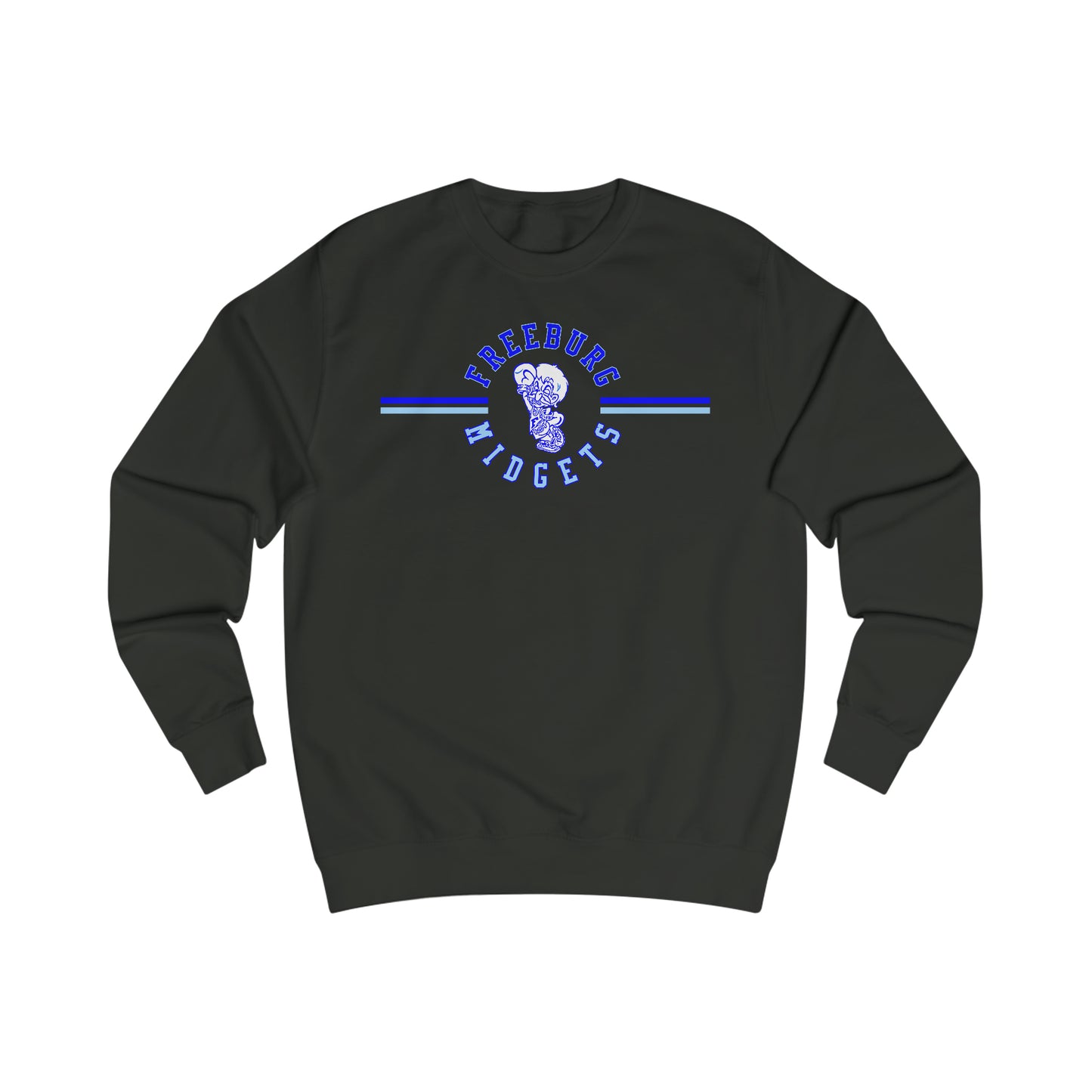 Freeburg Midgets Multi-Striped Logo Unisex Heavy Blend Crewneck Sweatshirt