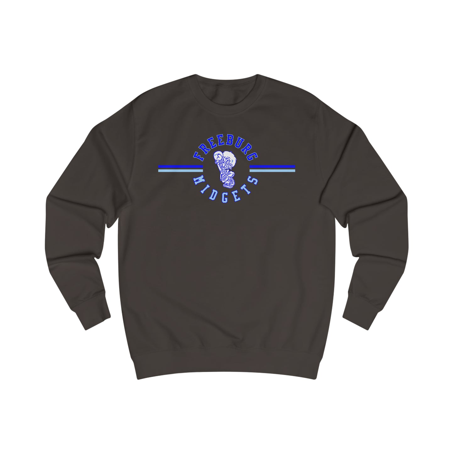 Freeburg Midgets Multi-Striped Logo Unisex Heavy Blend Crewneck Sweatshirt