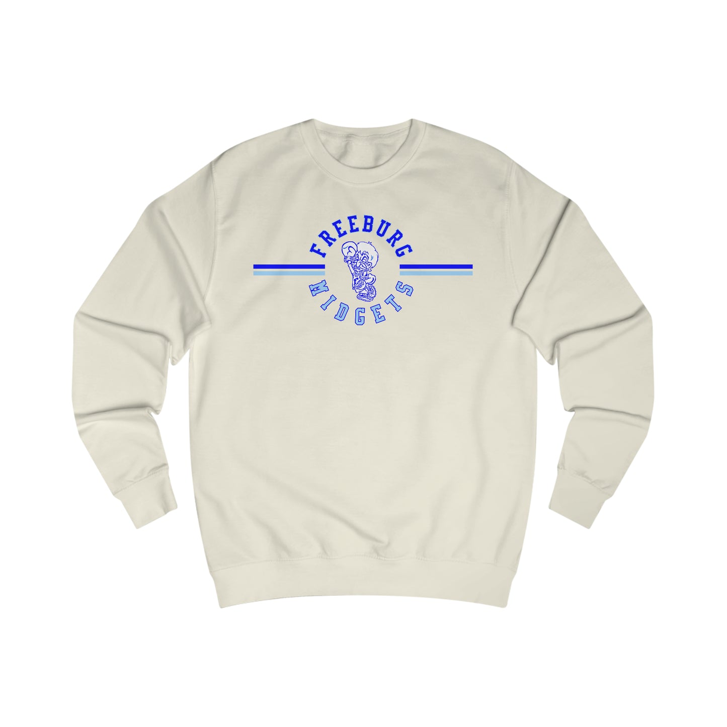 Freeburg Midgets Multi-Striped Logo Unisex Heavy Blend Crewneck Sweatshirt