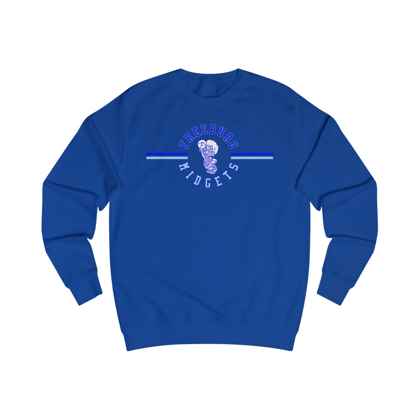 Freeburg Midgets Multi-Striped Logo Unisex Heavy Blend Crewneck Sweatshirt