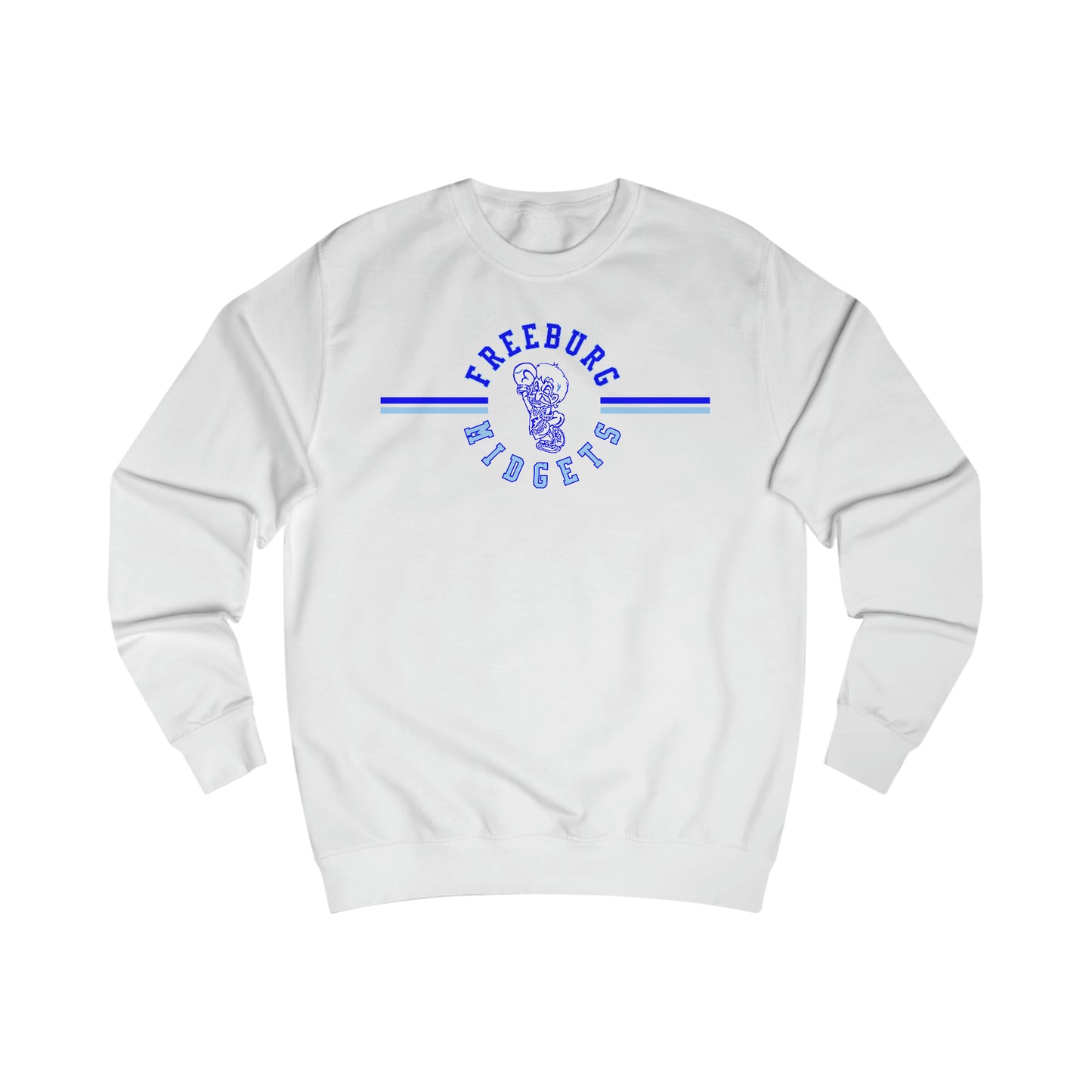 Freeburg Midgets Multi-Striped Logo Unisex Heavy Blend Crewneck Sweatshirt
