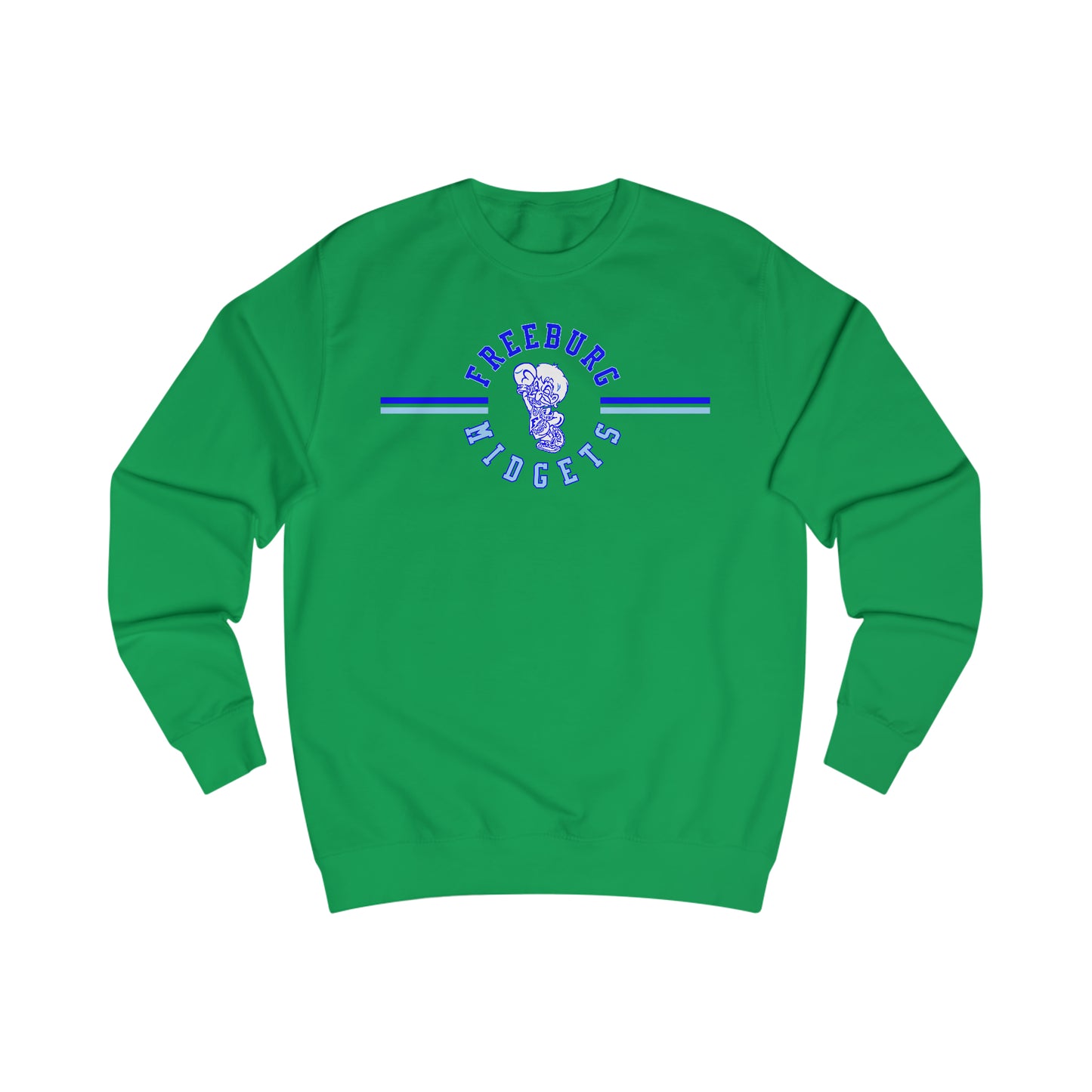 Freeburg Midgets Multi-Striped Logo Unisex Heavy Blend Crewneck Sweatshirt