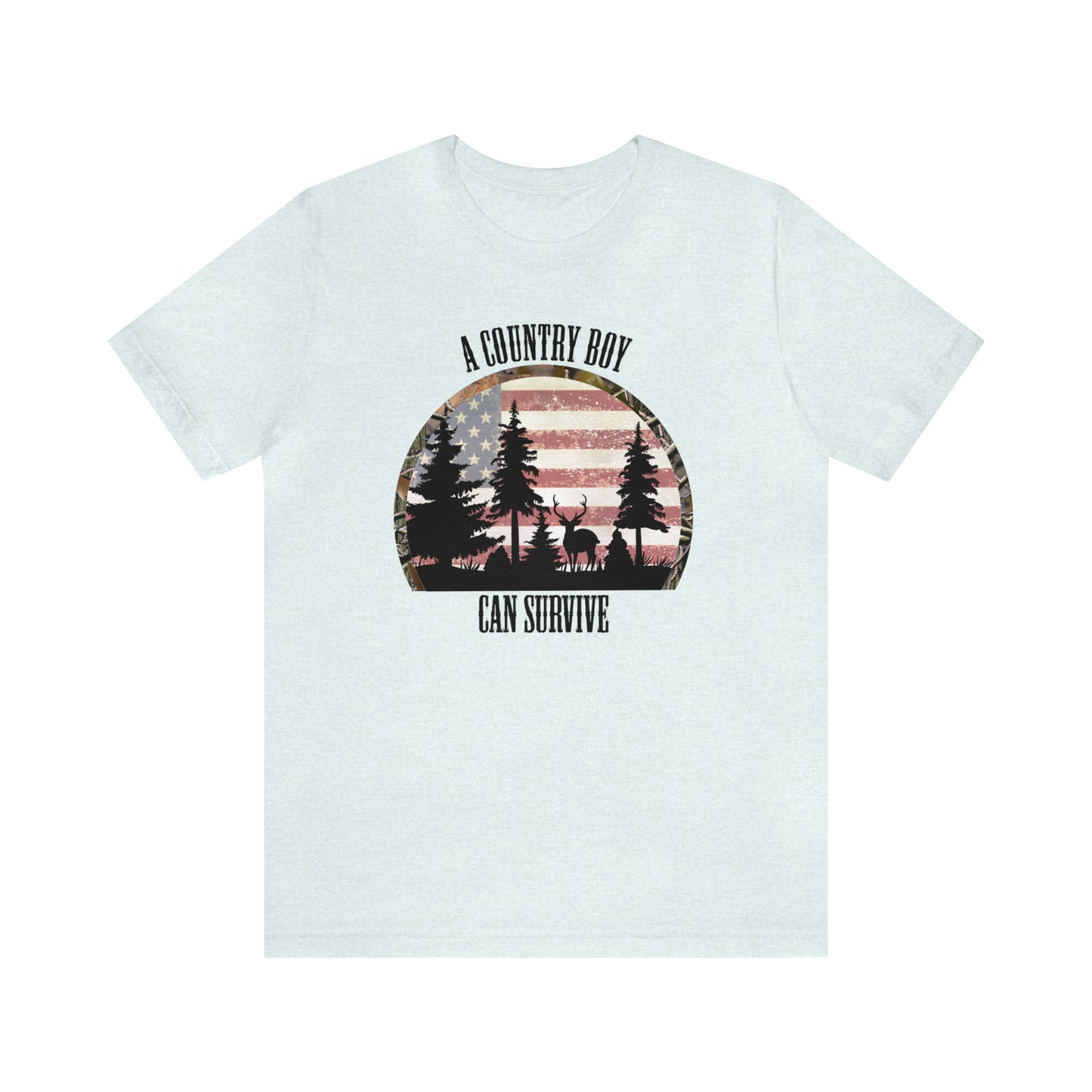 "A Country Boy Can Survive" Unisex Jersey Short Sleeve Tee