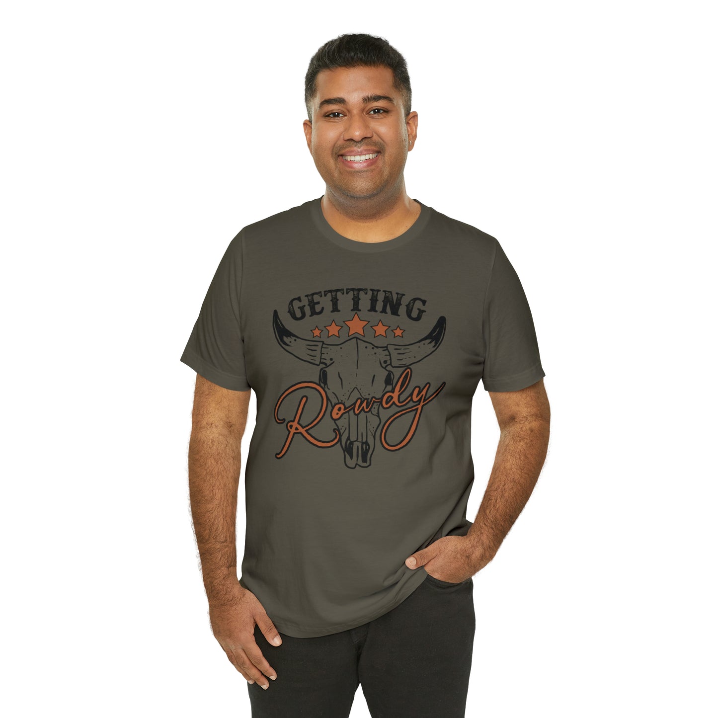Vintage Getting Rowdy Party/ Bridesmaid/ Groomsman T-Shirt - Black Ink