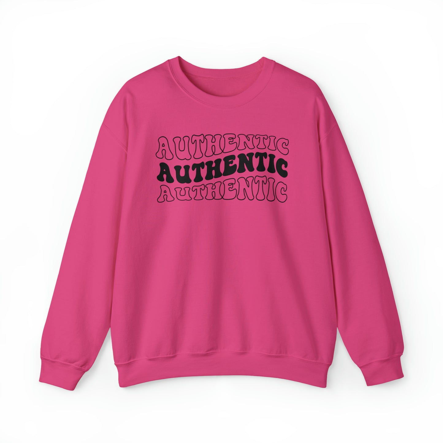 "Authentic" Black Logo Unisex Heavy Blend™ Crewneck Sweatshirt