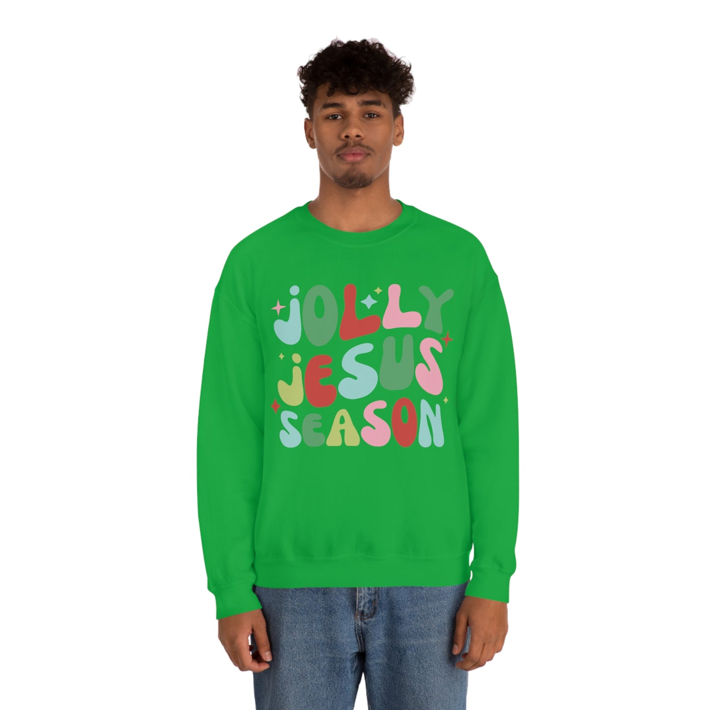 Jolly Jesus Season Heavyweight Crewneck Sweatshirt