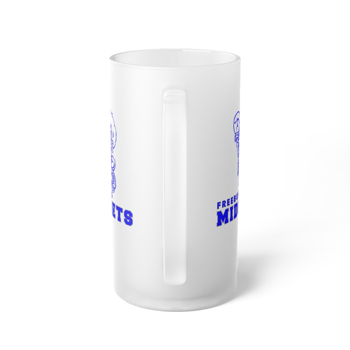 FCHS Freeburg Midgets Frosted Glass Beer Mug