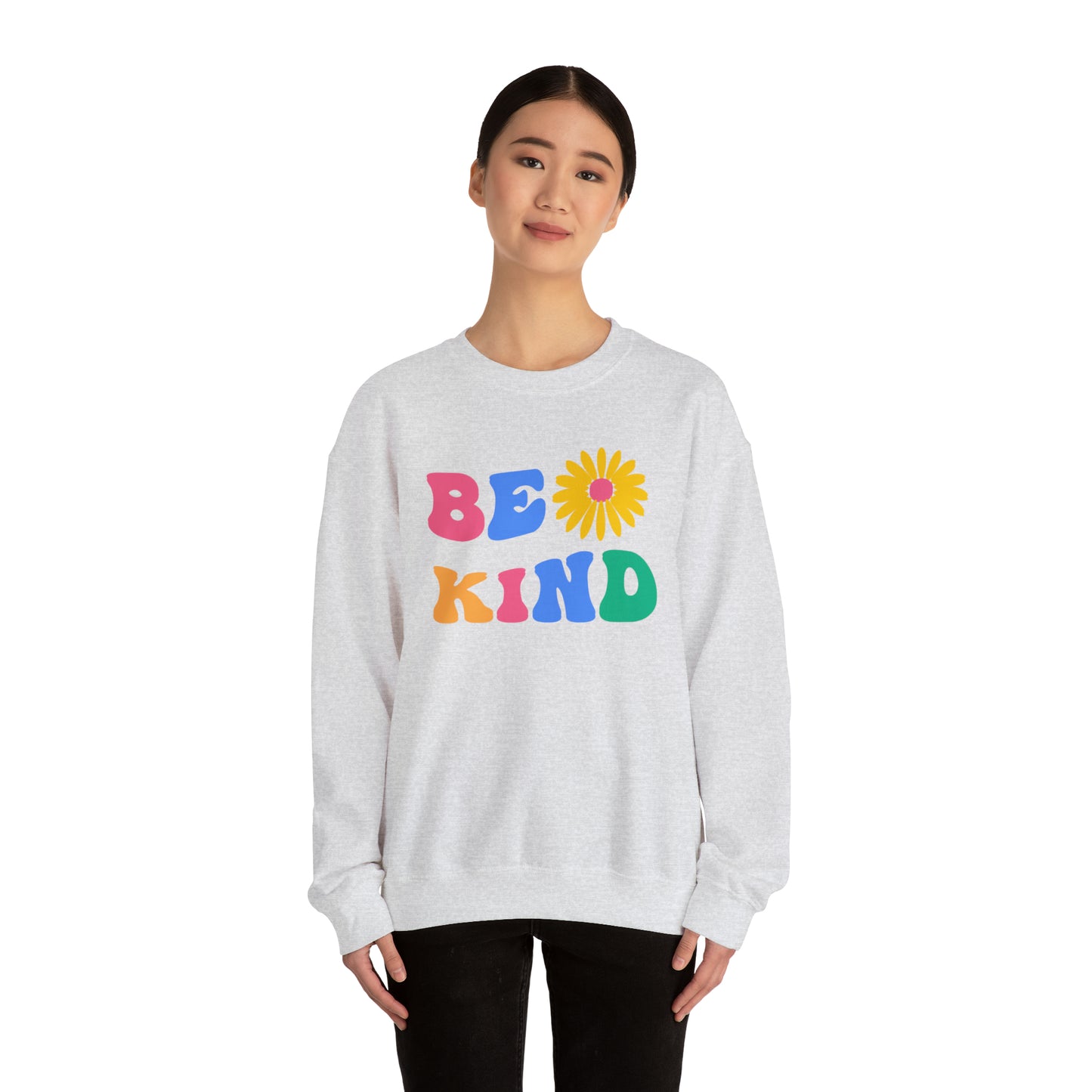 Be Kind Retro Warm Colored Unisex Heavy Blend™ Crewneck Sweatshirt