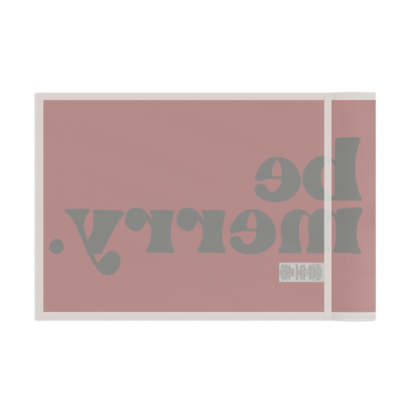 be merry Christmas Holiday Wooden Print Flag - Red