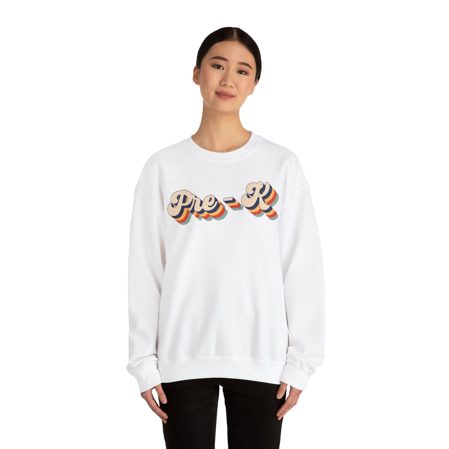 Retro Pre-K Unisex Heavy Blend™ Crewneck Sweatshirt