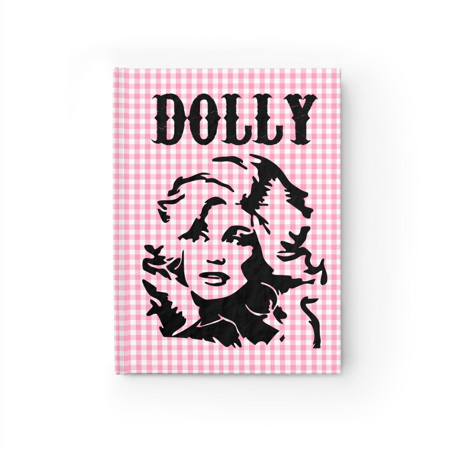 Dolly Portrait Pink Checkerboard Journal
