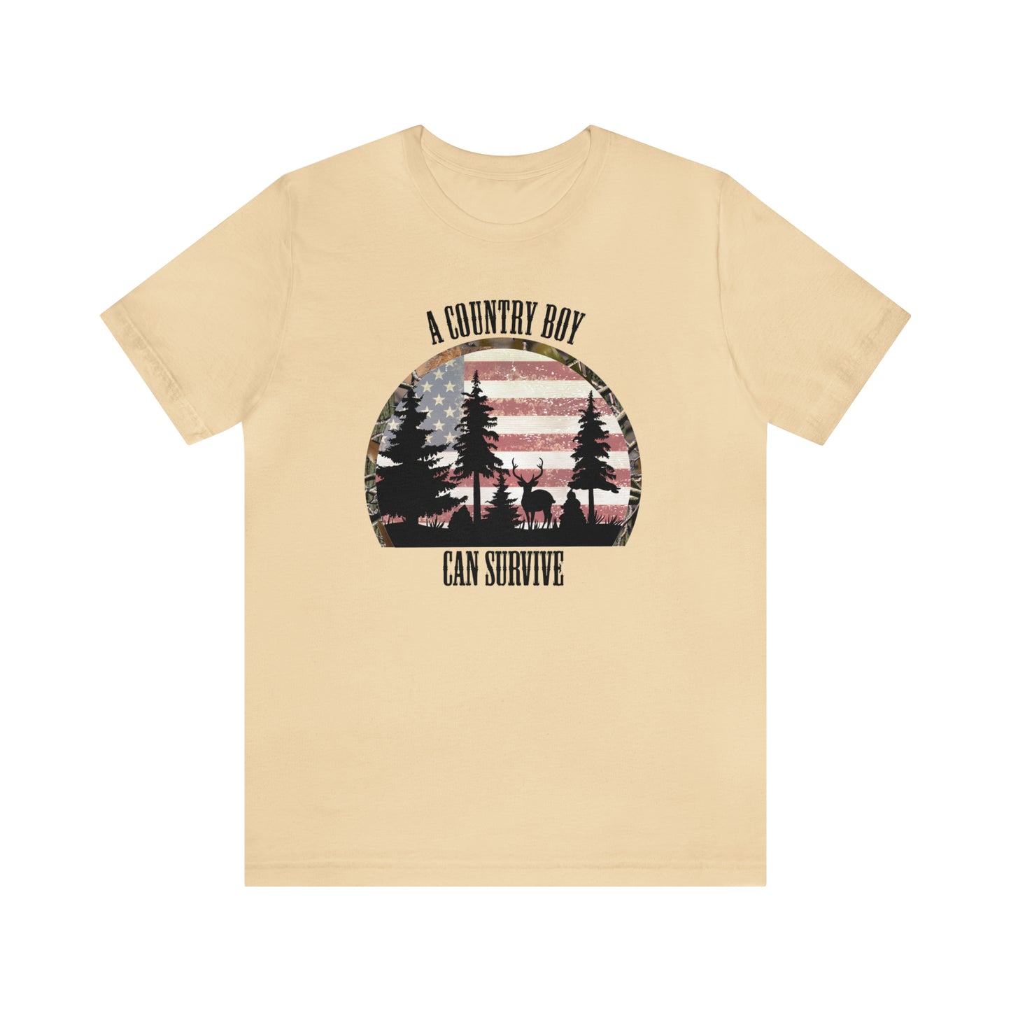 "A Country Boy Can Survive" Unisex Jersey Short Sleeve Tee