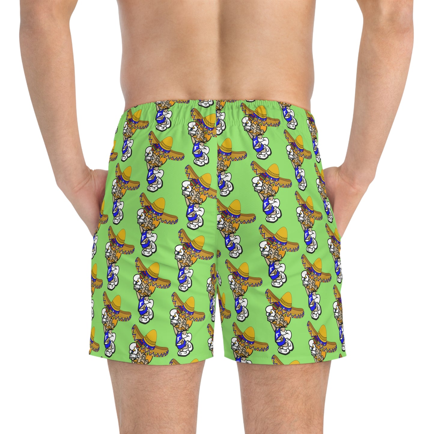 Sombrero Midget Swim Trunks - Lime Green