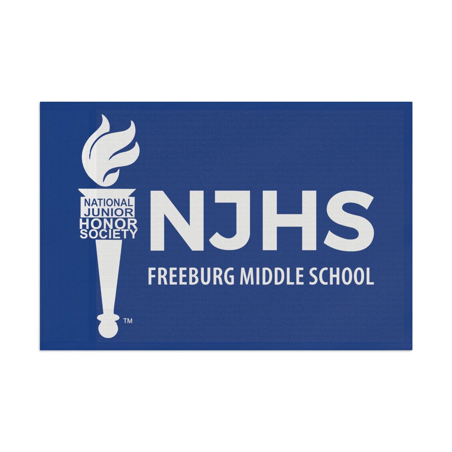 Freeburg Middle School NJHS National Junior Honor Society Flag - Slate Blue