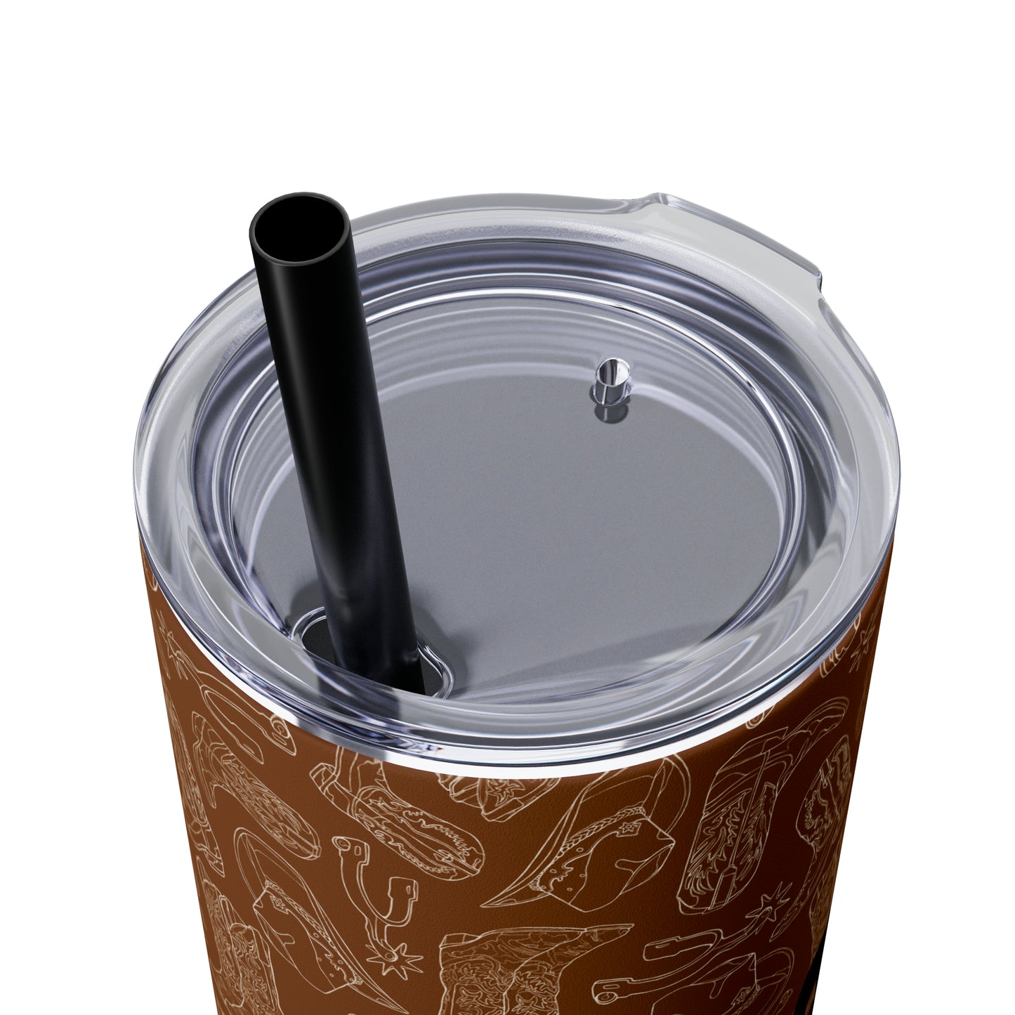 Kick Up the Boots Nashville Themed Skinny Tumbler with Straw, 20oz