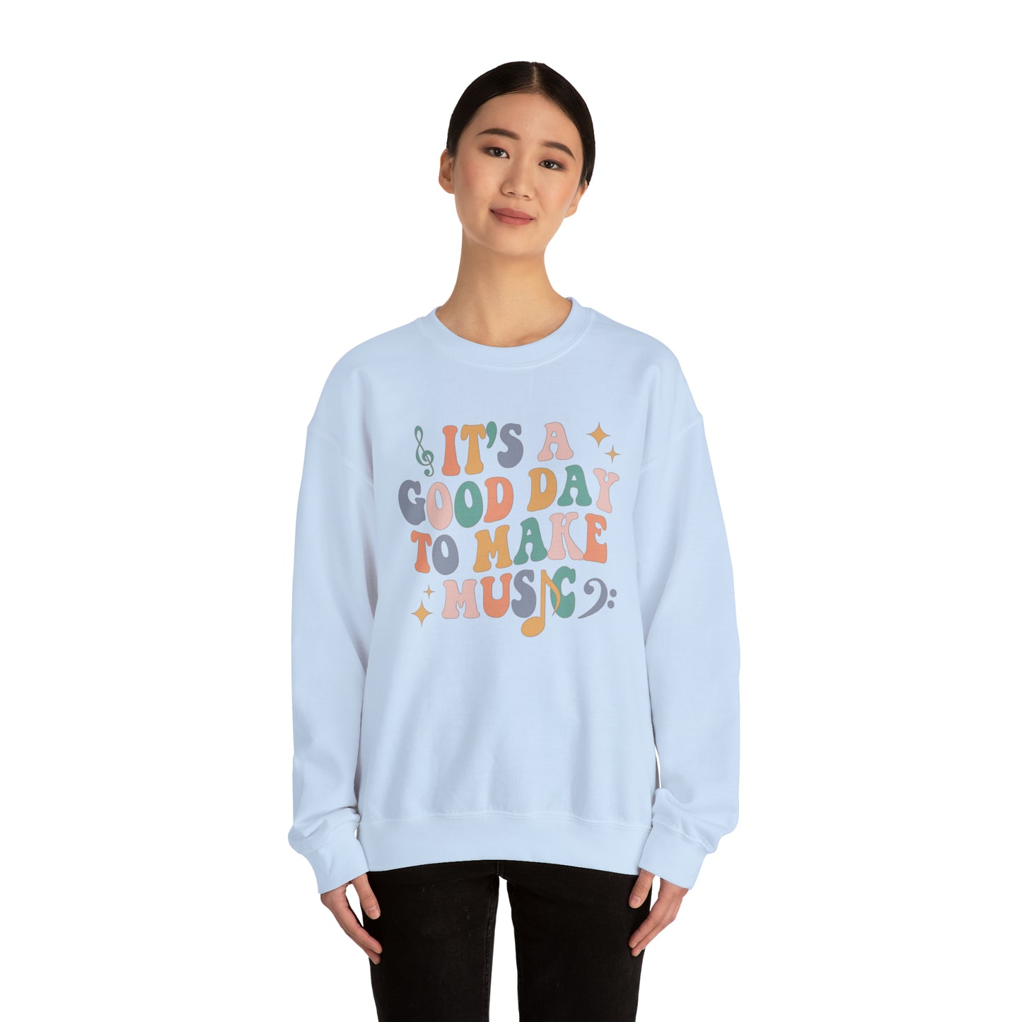 It's a Good Day to Make Music Heavyweight Crewneck Sweatshirt
