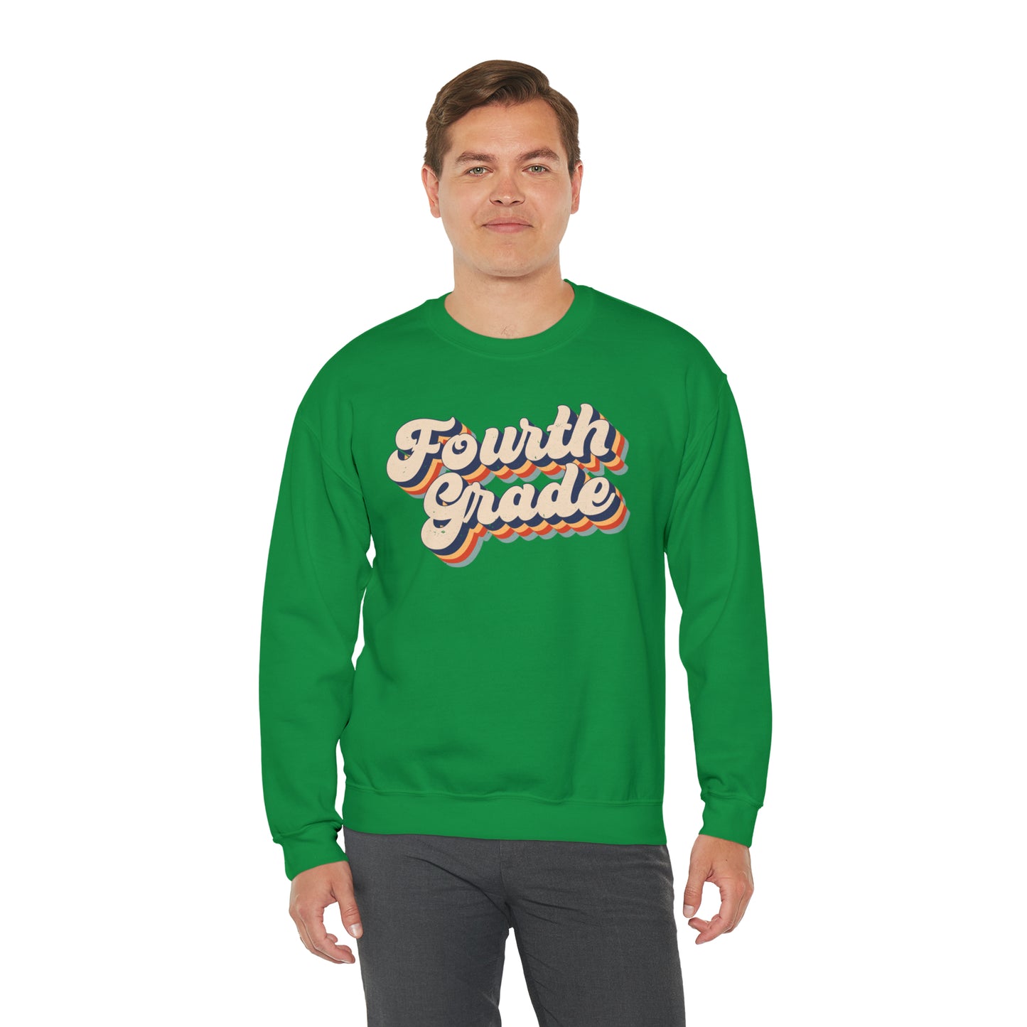 Retro Fourth Grade Unisex Heavy Blend™ Crewneck Sweatshirt