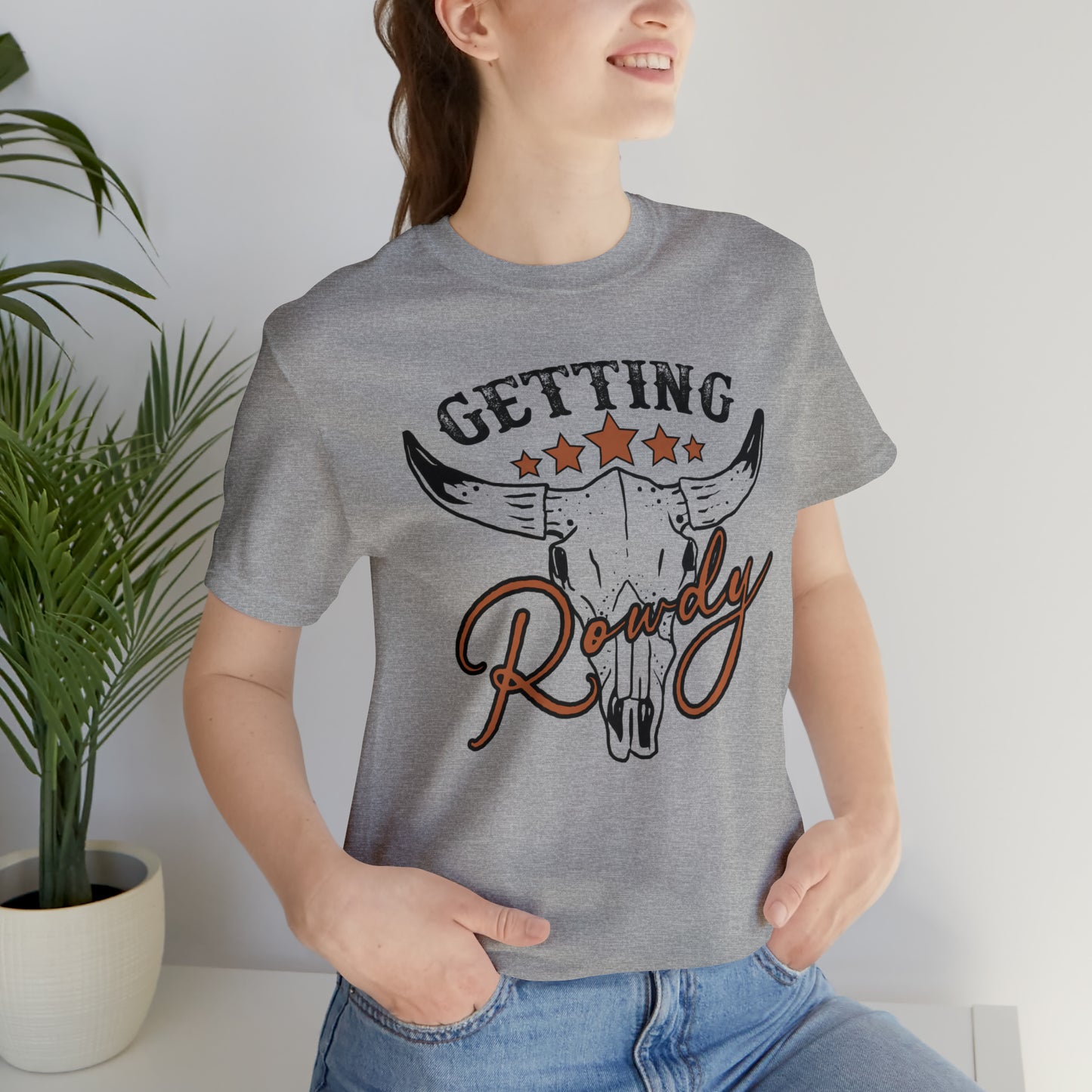 Vintage Getting Rowdy Party/ Bridesmaid/ Groomsman T-Shirt - Black Ink