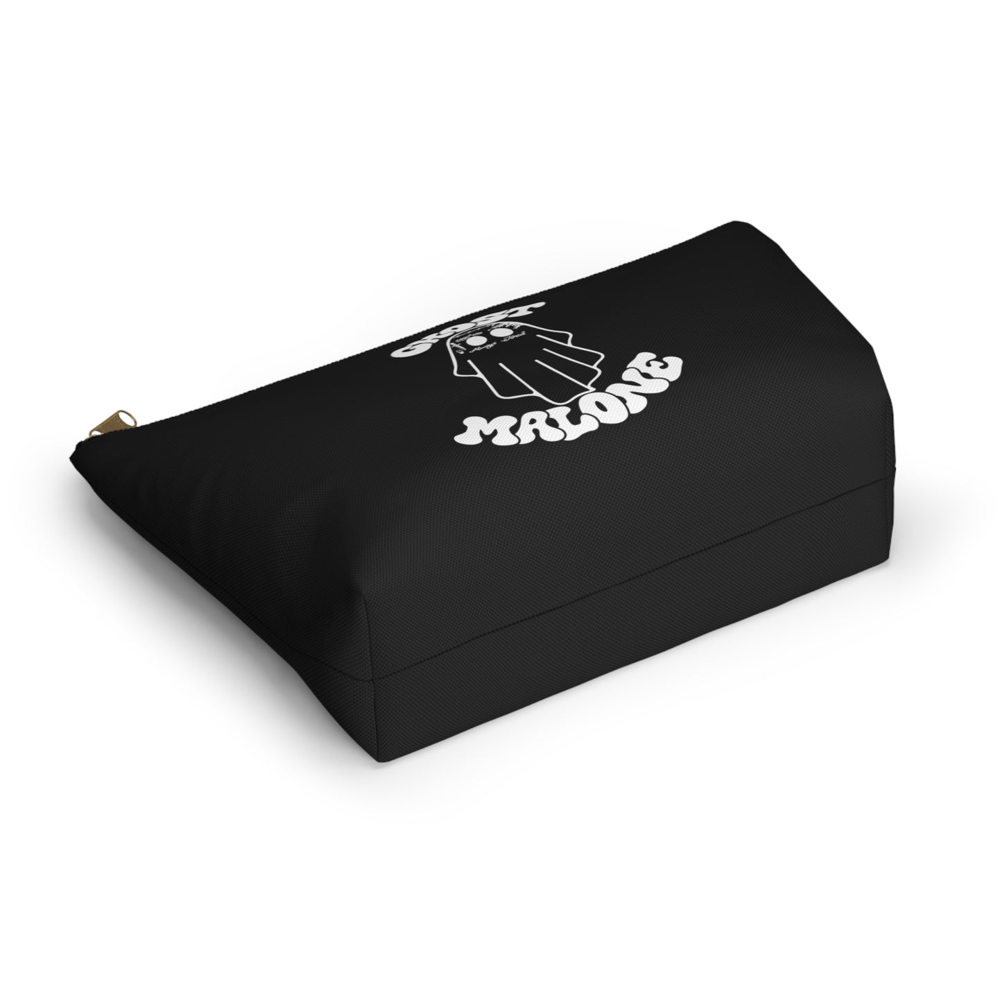 Halloween Ghost Malone Design Accessory Pouch w T-bottom - Black