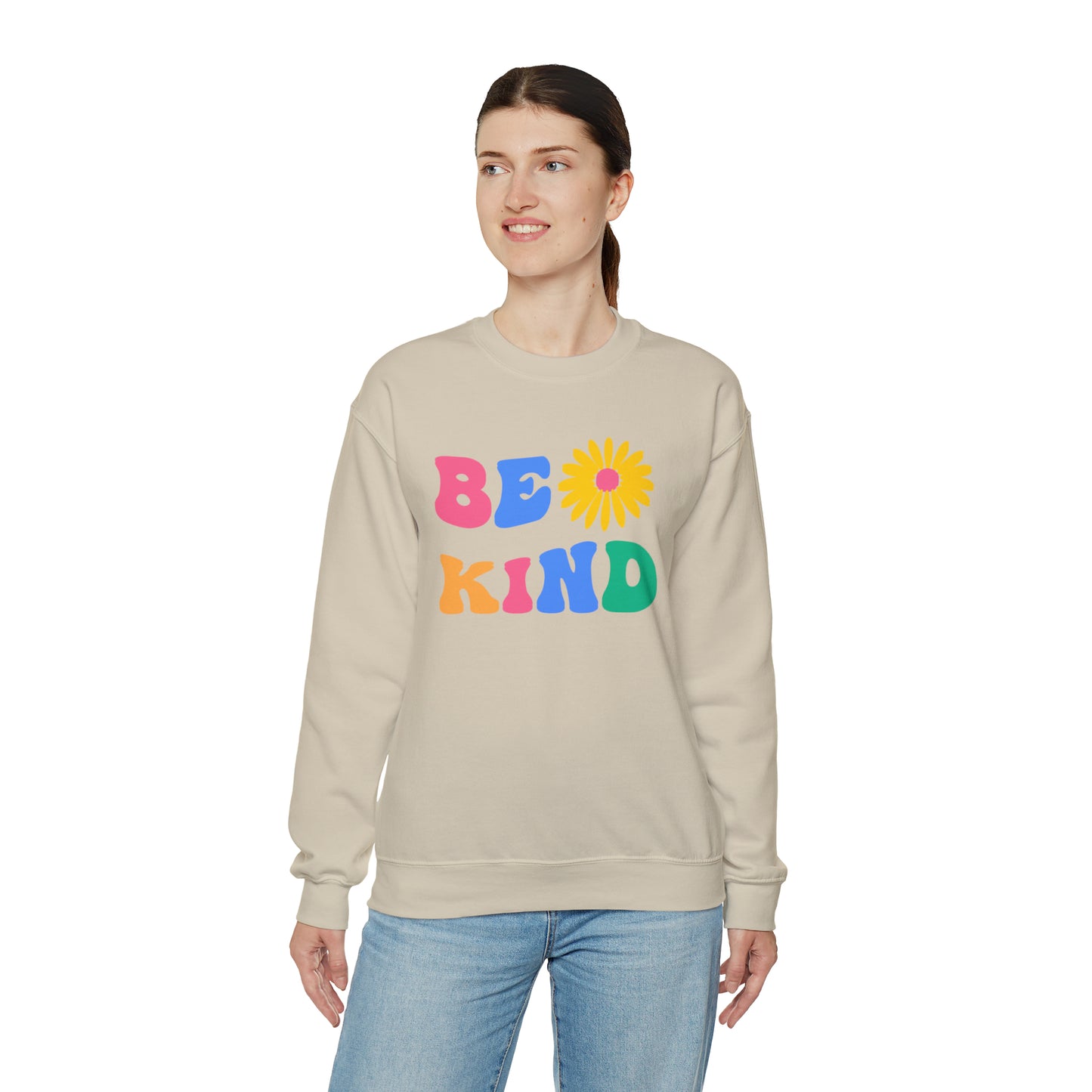 Be Kind Retro Warm Colored Unisex Heavy Blend™ Crewneck Sweatshirt