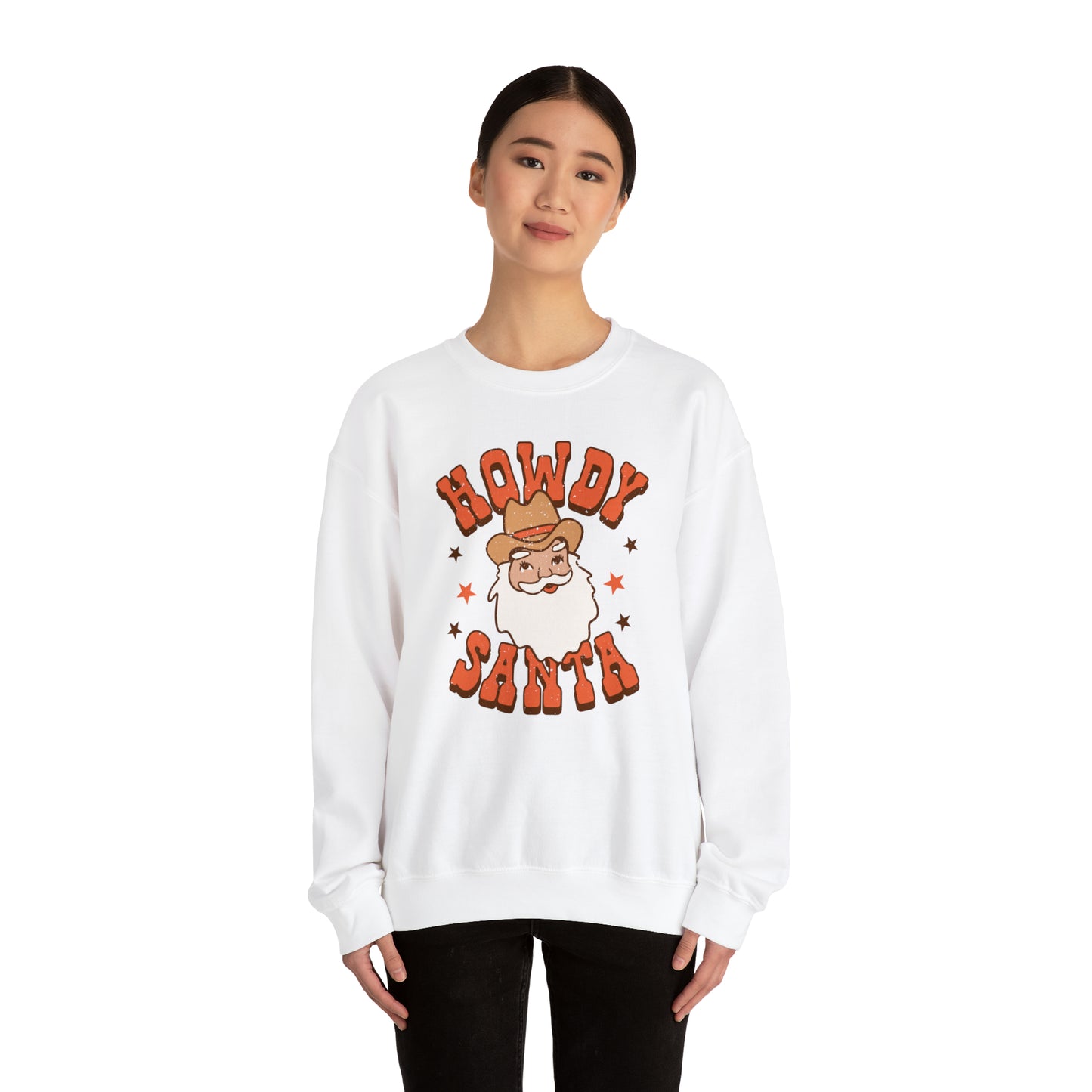 Howdy Santa Heavyweight Crewneck Sweatshirt