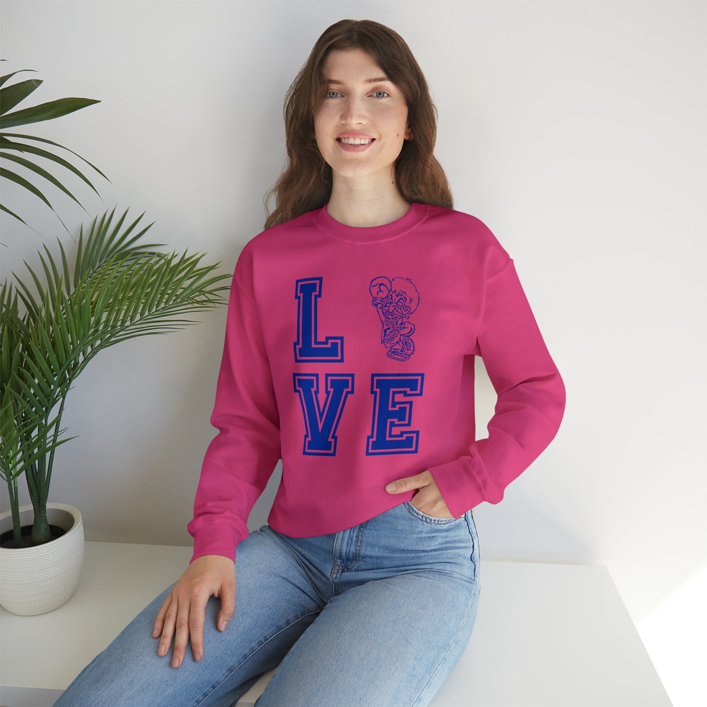 "Love Freeburg Midgets" Unisex Heavy Blend™ Crewneck Sweatshirt