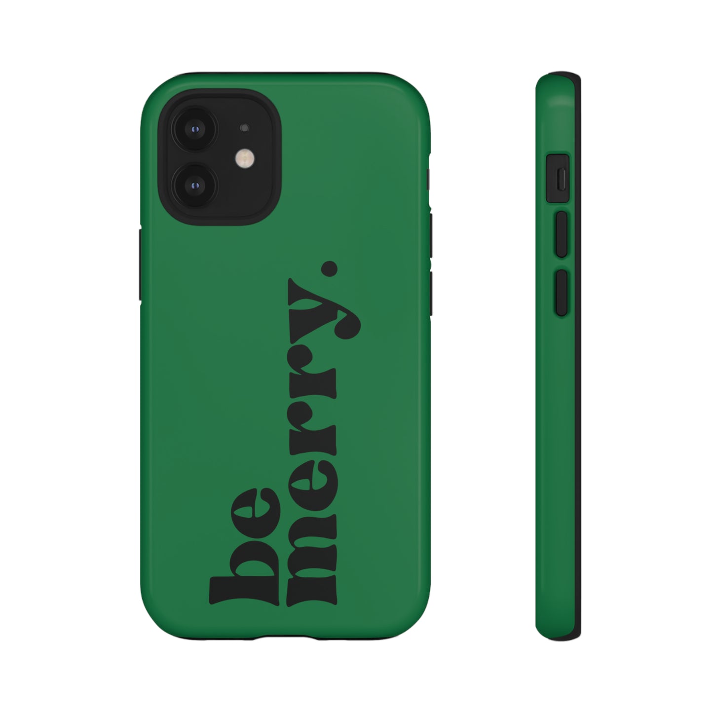 be merry Christmas/ Holiday Apple iPhone Tough Cases