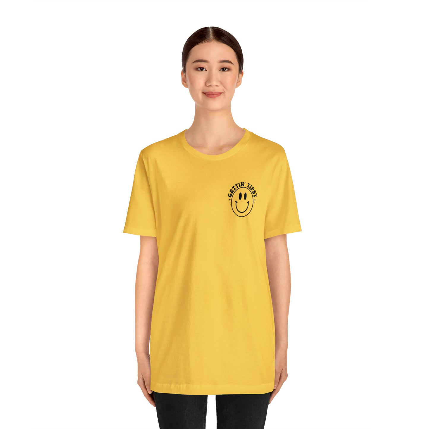 "Errbody in the Lake Gettin' Tipsy" (Front and Back Design) Unisex Jersey Short Sleeve Tee