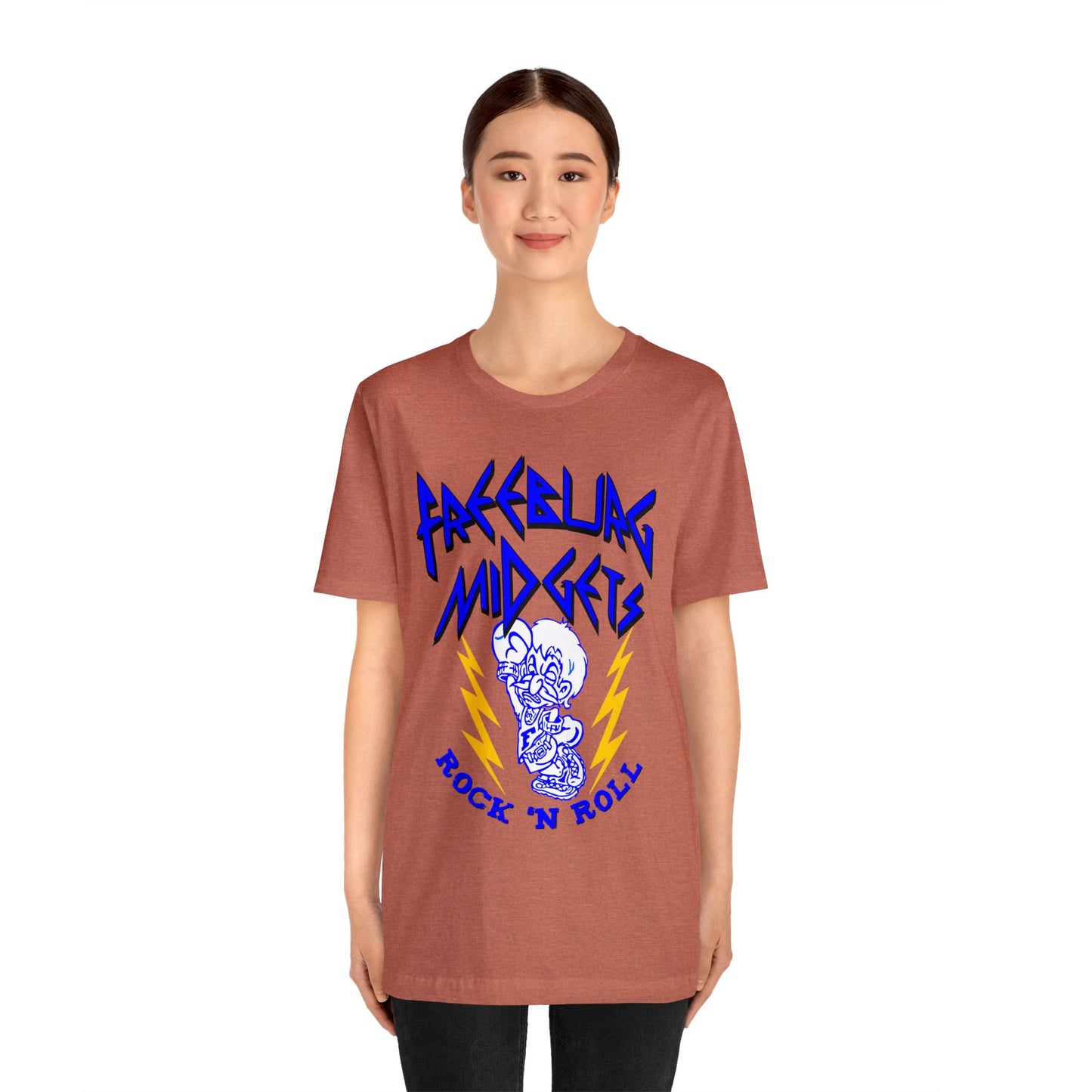 Freeburg Midgets Rock and Roll Bella Jersey Short Sleeve Tee (Unisex)