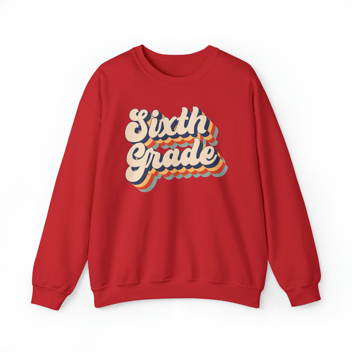 Retro Sixth Grade Unisex Heavy Blend™ Crewneck Sweatshirt