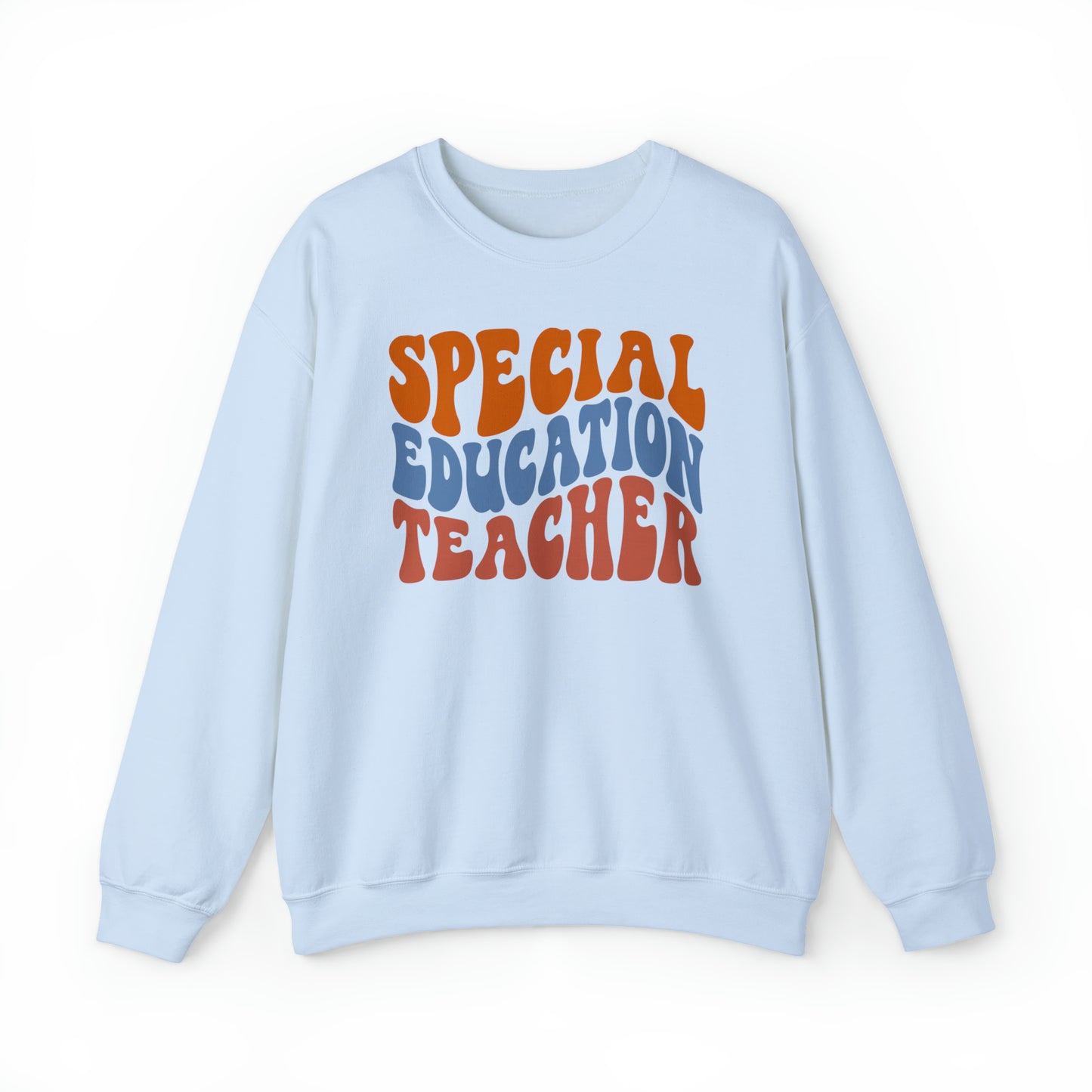 Retro Warm Colored Special Education Teacher Unisex Heavy Blend™ Crewneck Sweatshirt