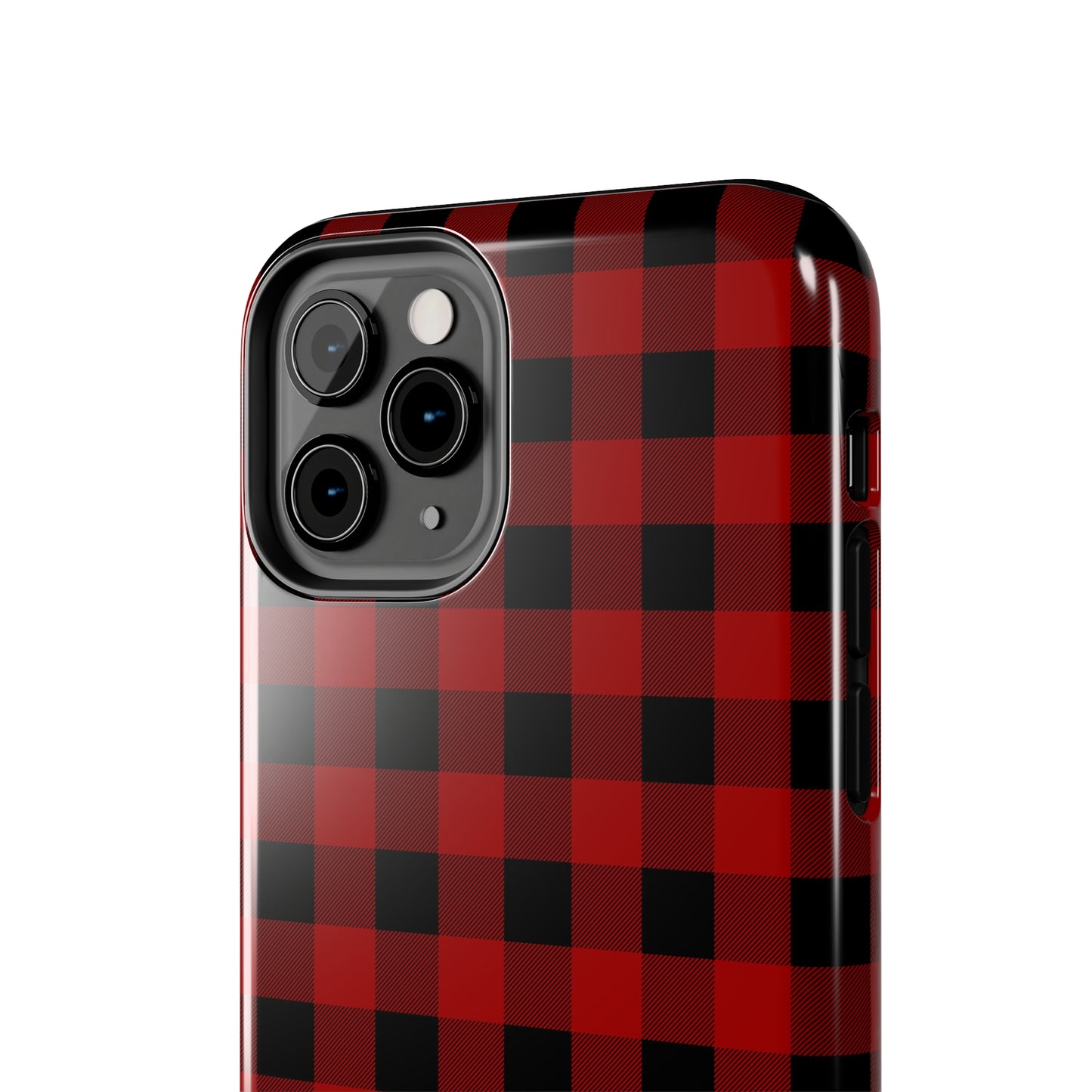 Red and Black Plaid Tough Phone Cases