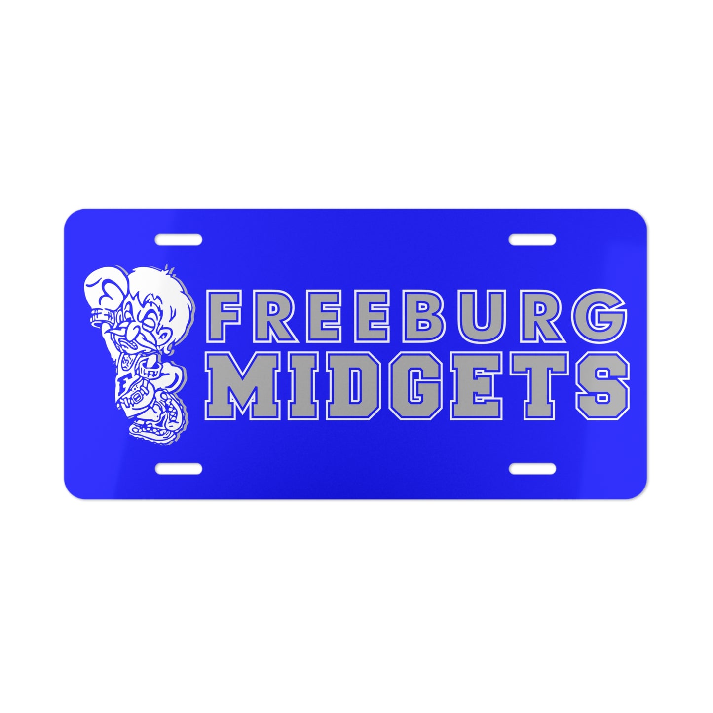 Freeburg Midgets Gray Logo Vanity Plate