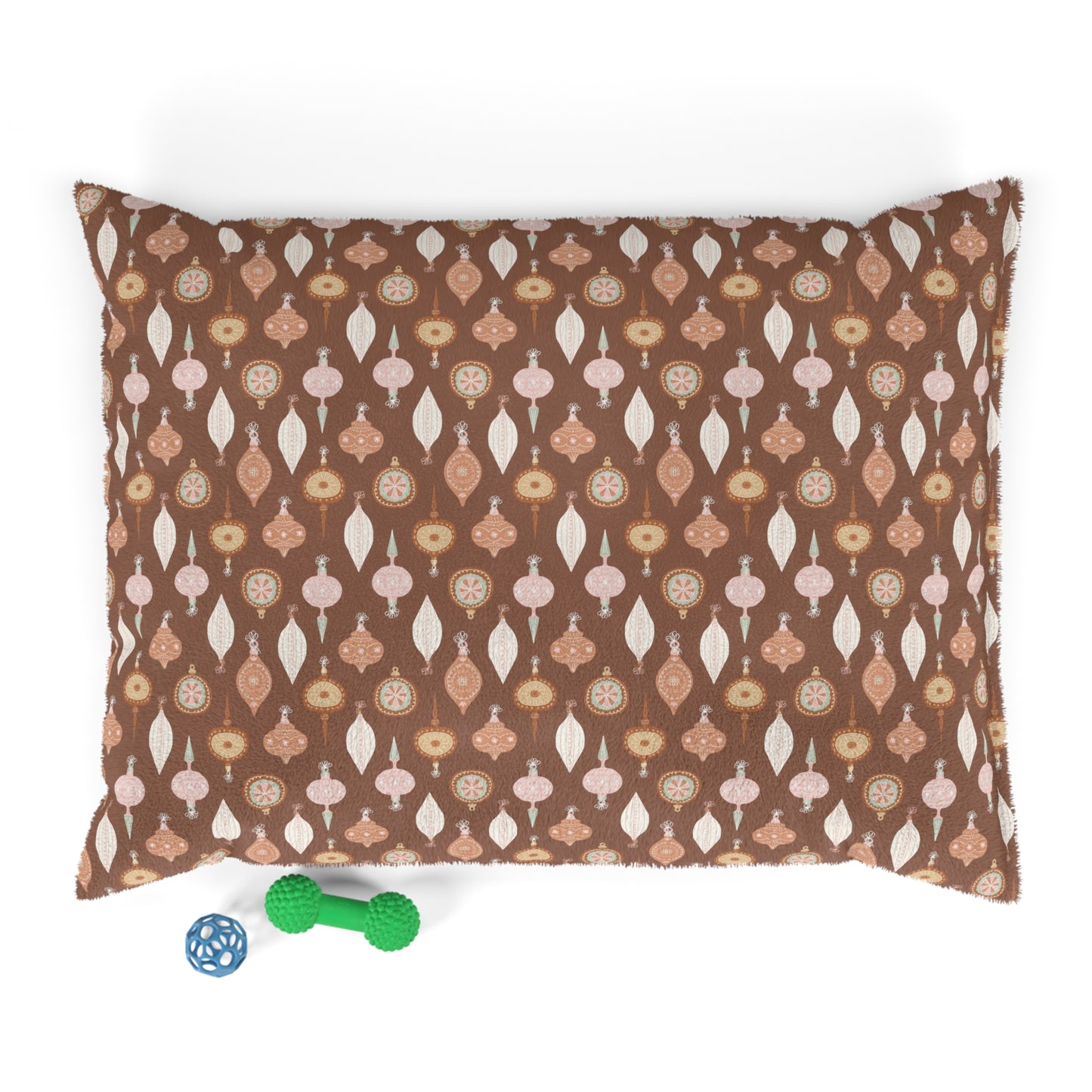 Brown Bougie Christmas Ornament Pet Bed