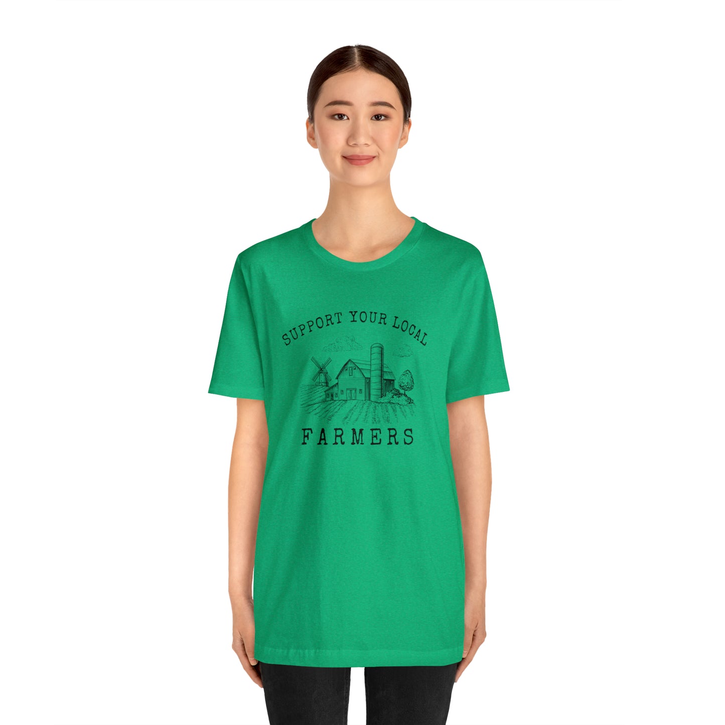 "Support Your Local Farmers Wide Scene" Unisex Jersey Short Sleeve Tee