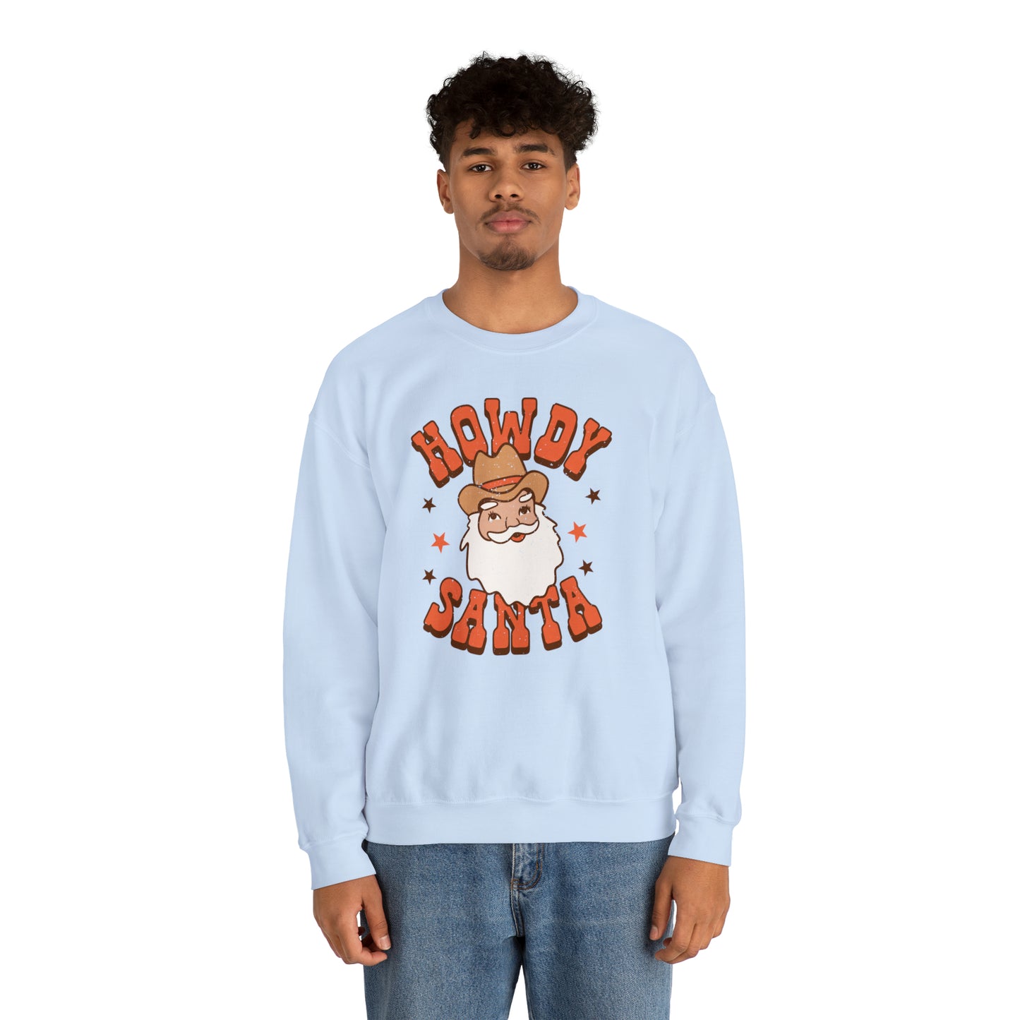 Howdy Santa Heavyweight Crewneck Sweatshirt