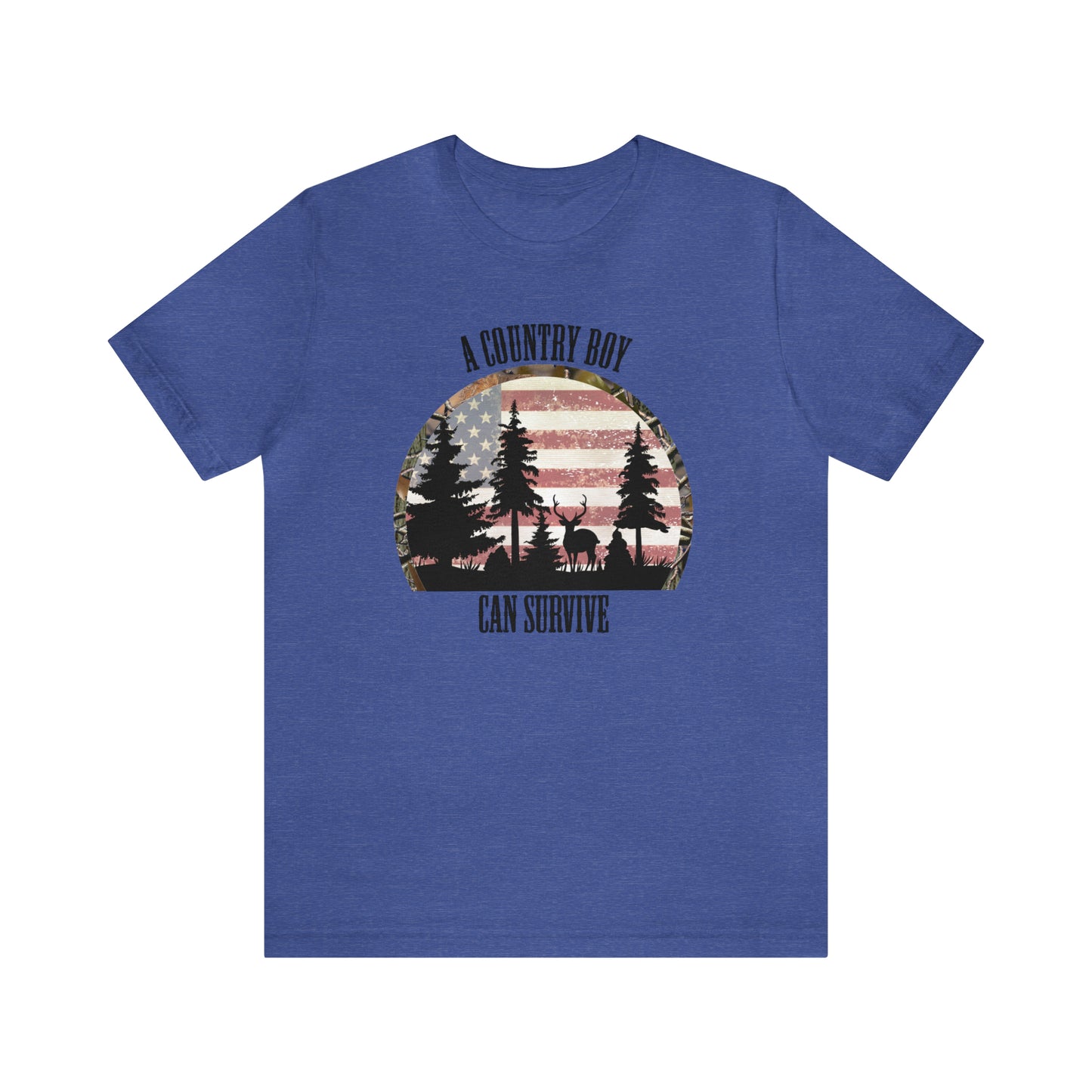 "A Country Boy Can Survive" Unisex Jersey Short Sleeve Tee