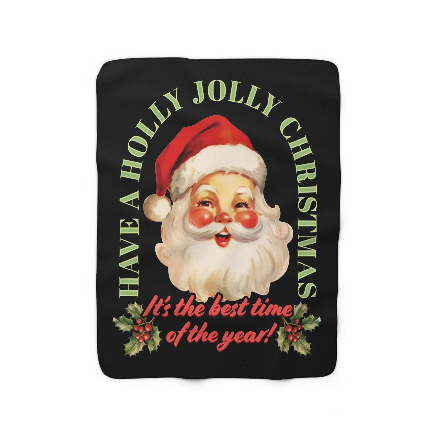 It's the Best Time of the Year Christmas Sherpa Fleece Blanket