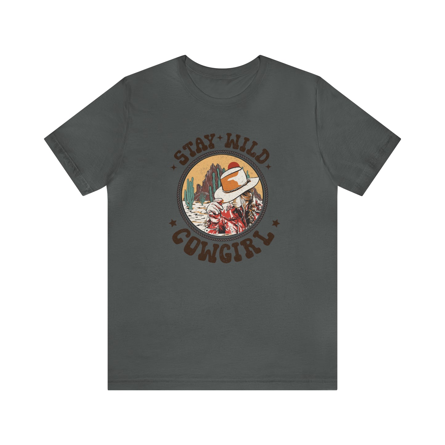 "Stay Wild Cowgirl" Unisex Jersey Short Sleeve Tee