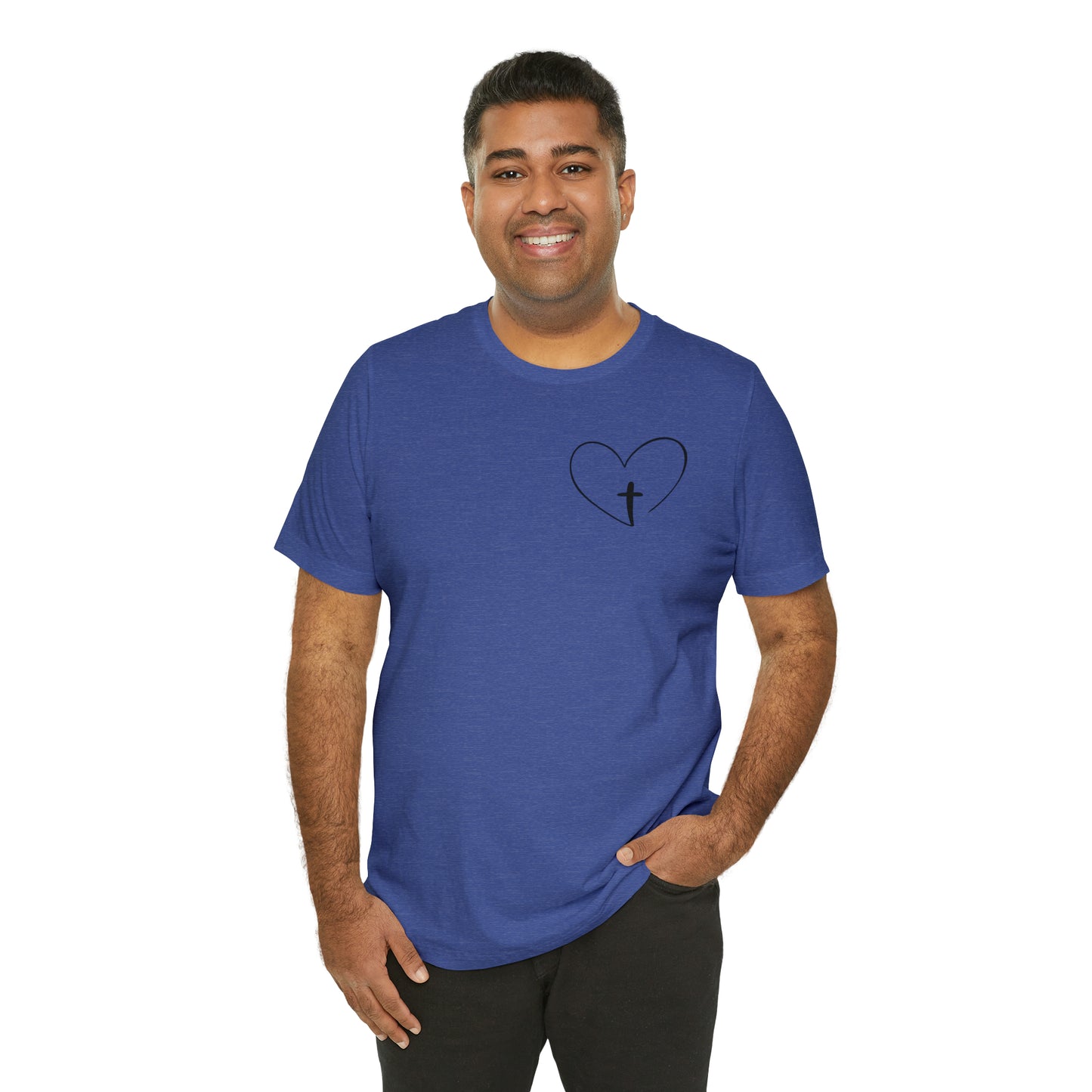 "Jesus Scripture" (Front and Back Design) Unisex Jersey Short Sleeve Tee