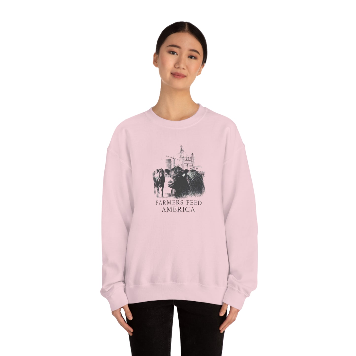 "Farmers Feed America" - Unisex Heavy Blend™ Crewneck Sweatshirt