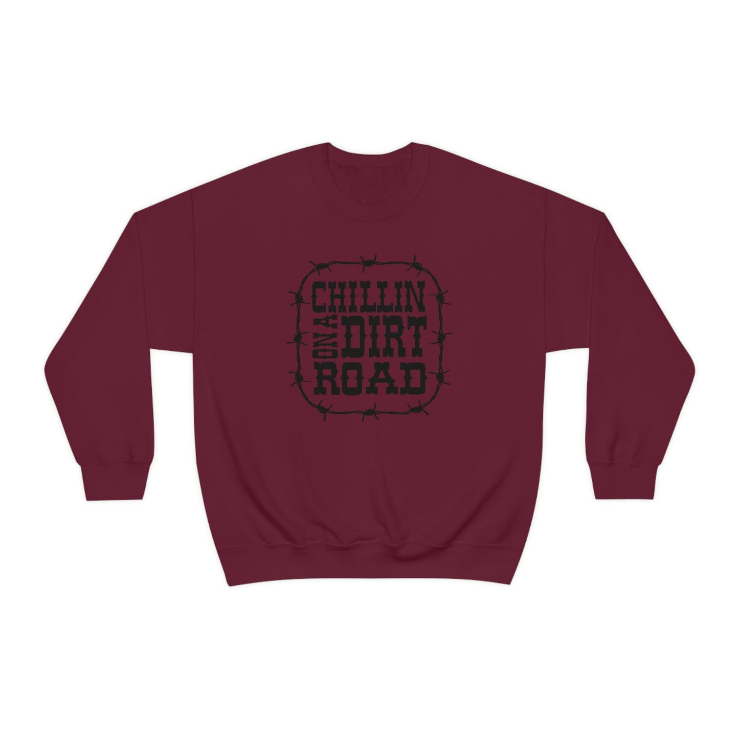 "Chillin' on a Dirt Road" - Unisex Heavy Blend™ Crewneck Sweatshirt