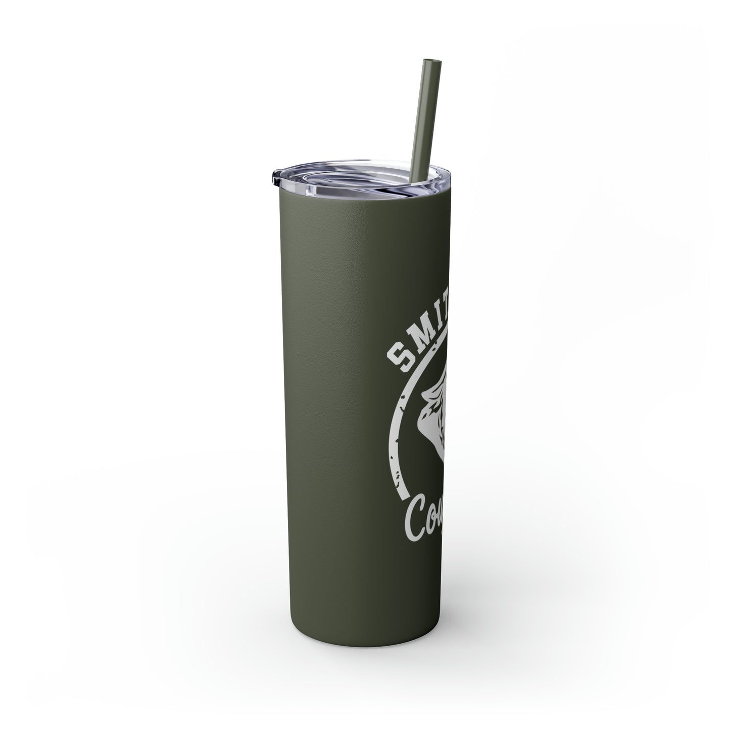 Smithton Cougars Skinny Tumbler with Straw, 20oz