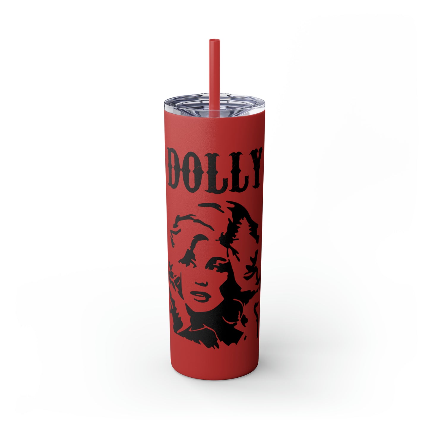 Dolly Portrait Skinny Tumbler with Straw, 20oz