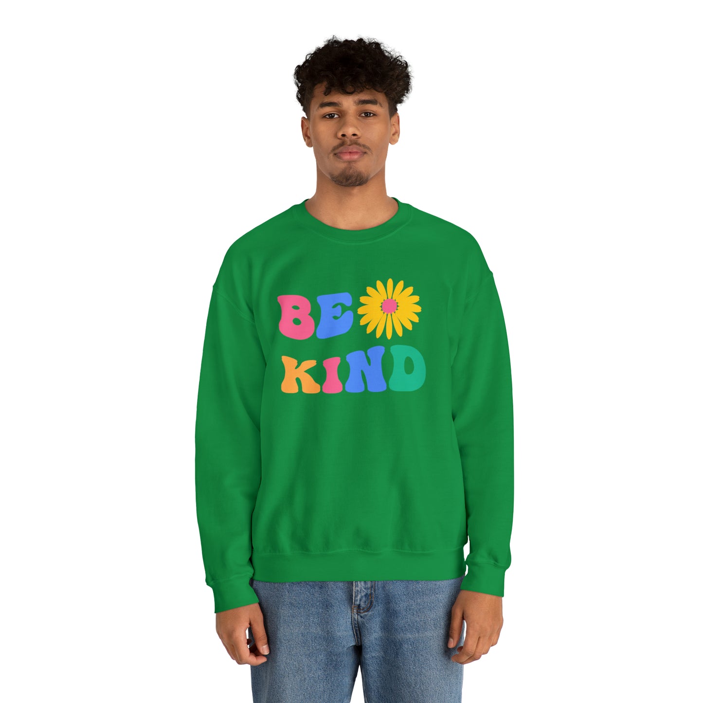 Be Kind Retro Warm Colored Unisex Heavy Blend™ Crewneck Sweatshirt