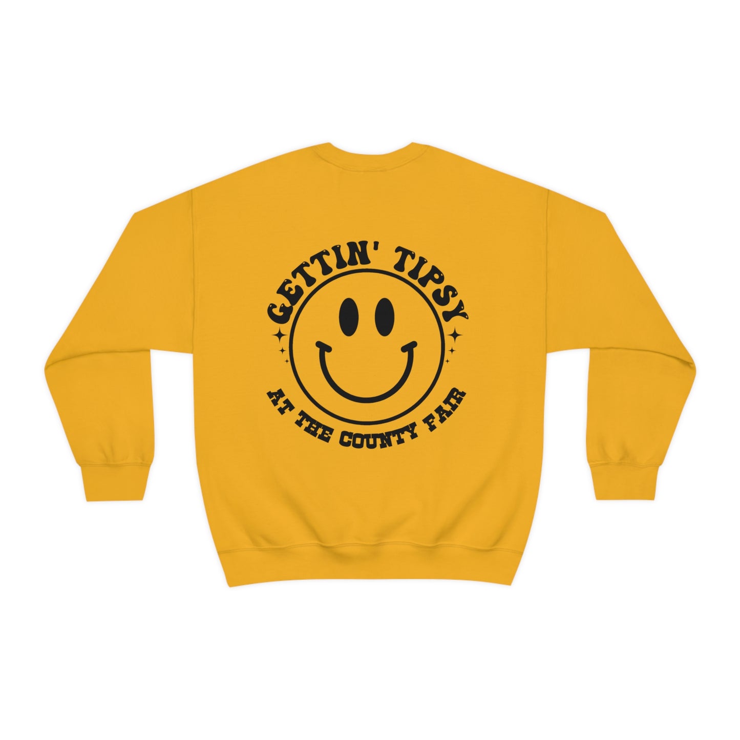 "Gettin' Tipsy at the County Fair" (Front & Back Design) - Unisex Heavy Blend™ Crewneck Sweatshirt