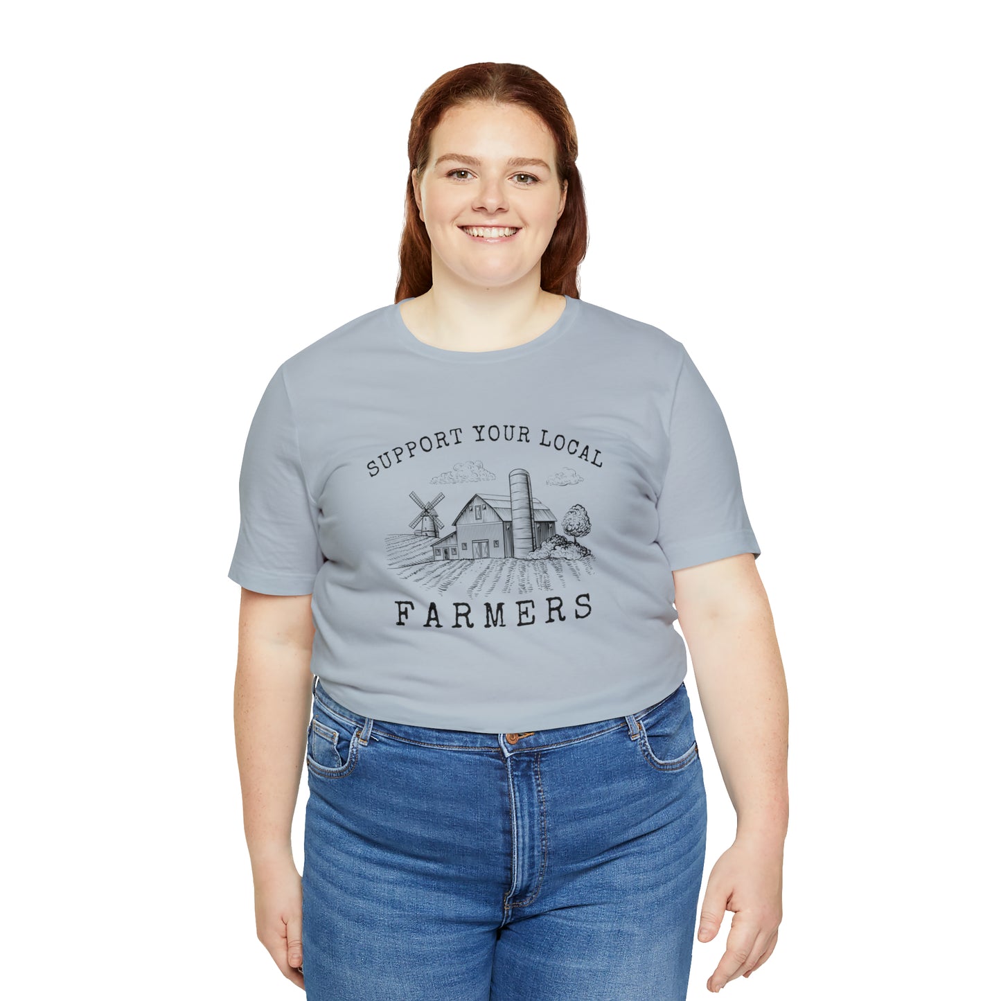 "Support Your Local Farmers Wide Scene" Unisex Jersey Short Sleeve Tee