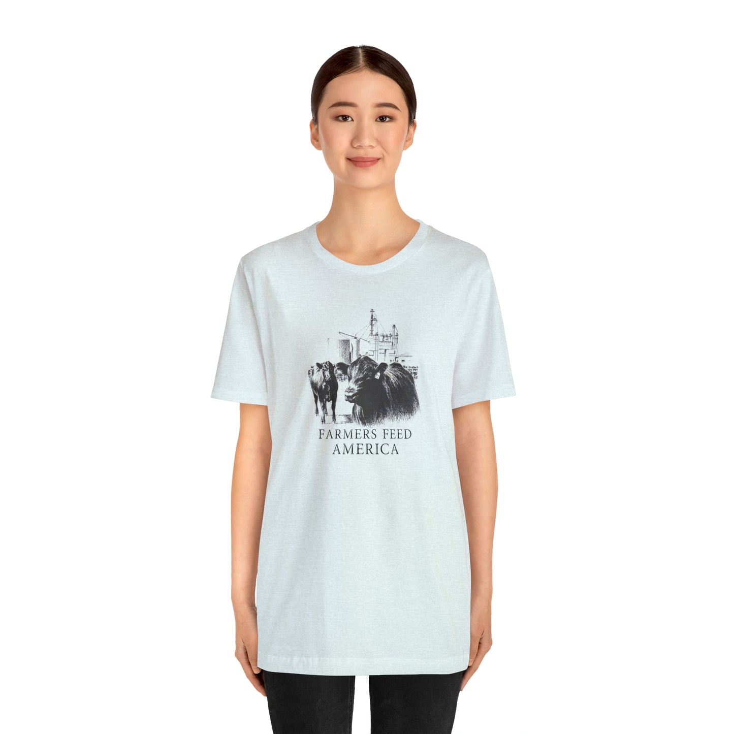 "Farmers Feed America" Unisex Jersey Short Sleeve Tee