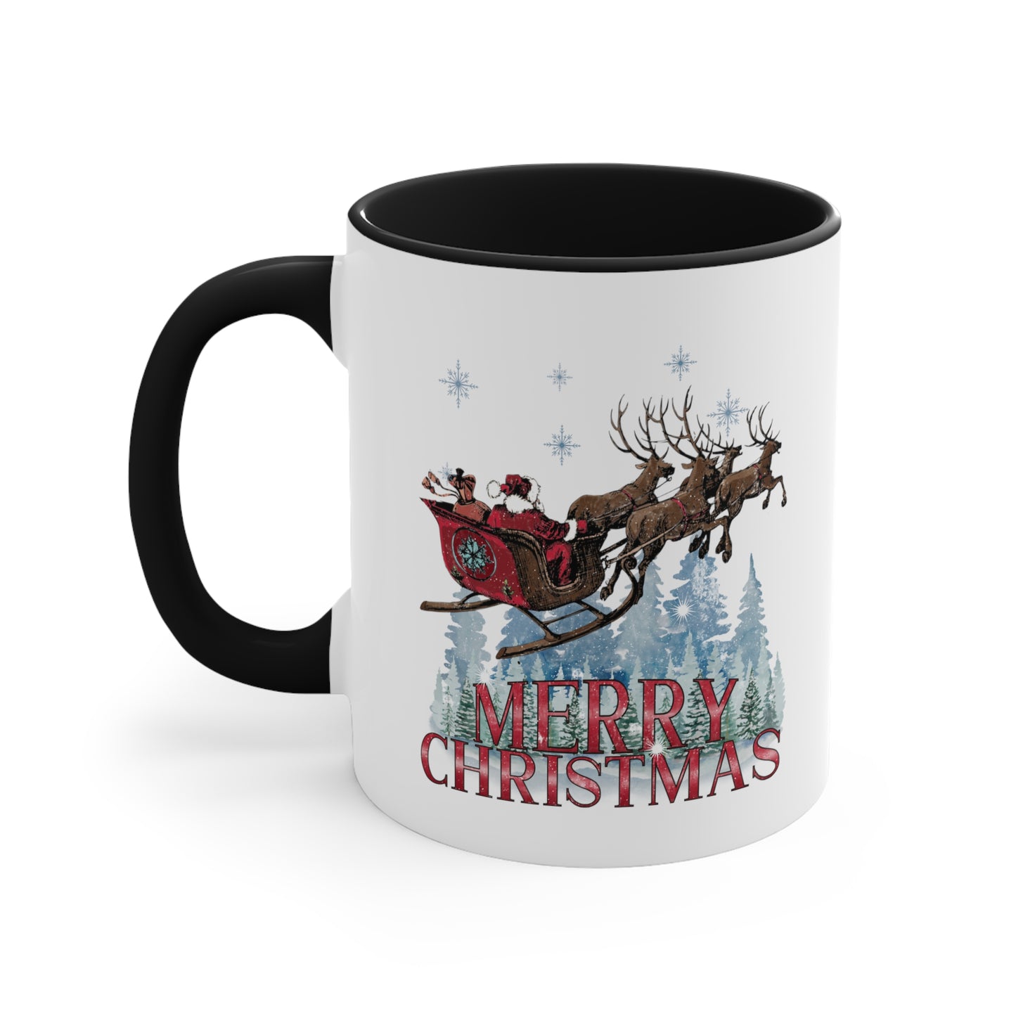 Merry Christmas Mug Accent Coffee Mug, 11oz